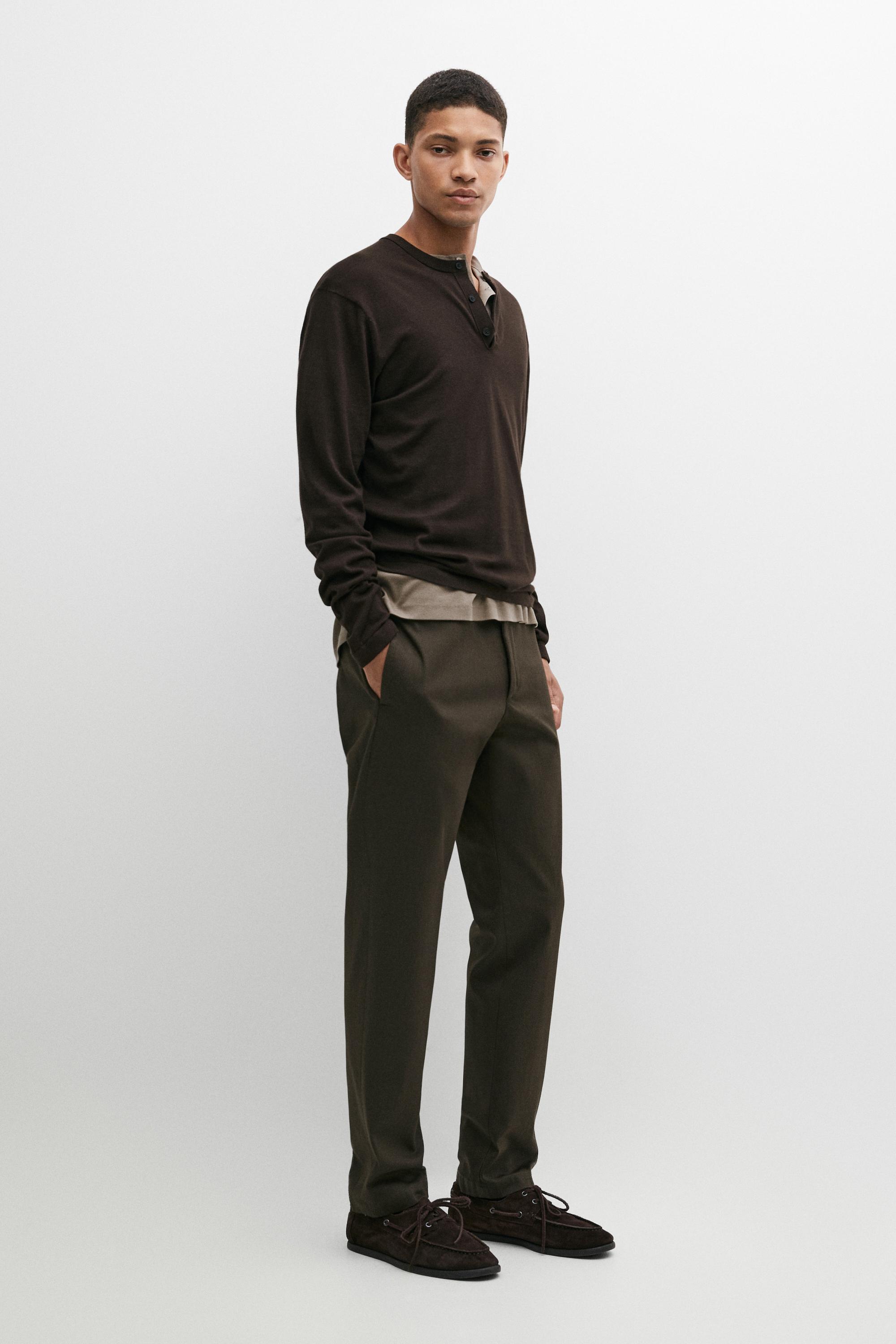 Slim fit pants Brown
