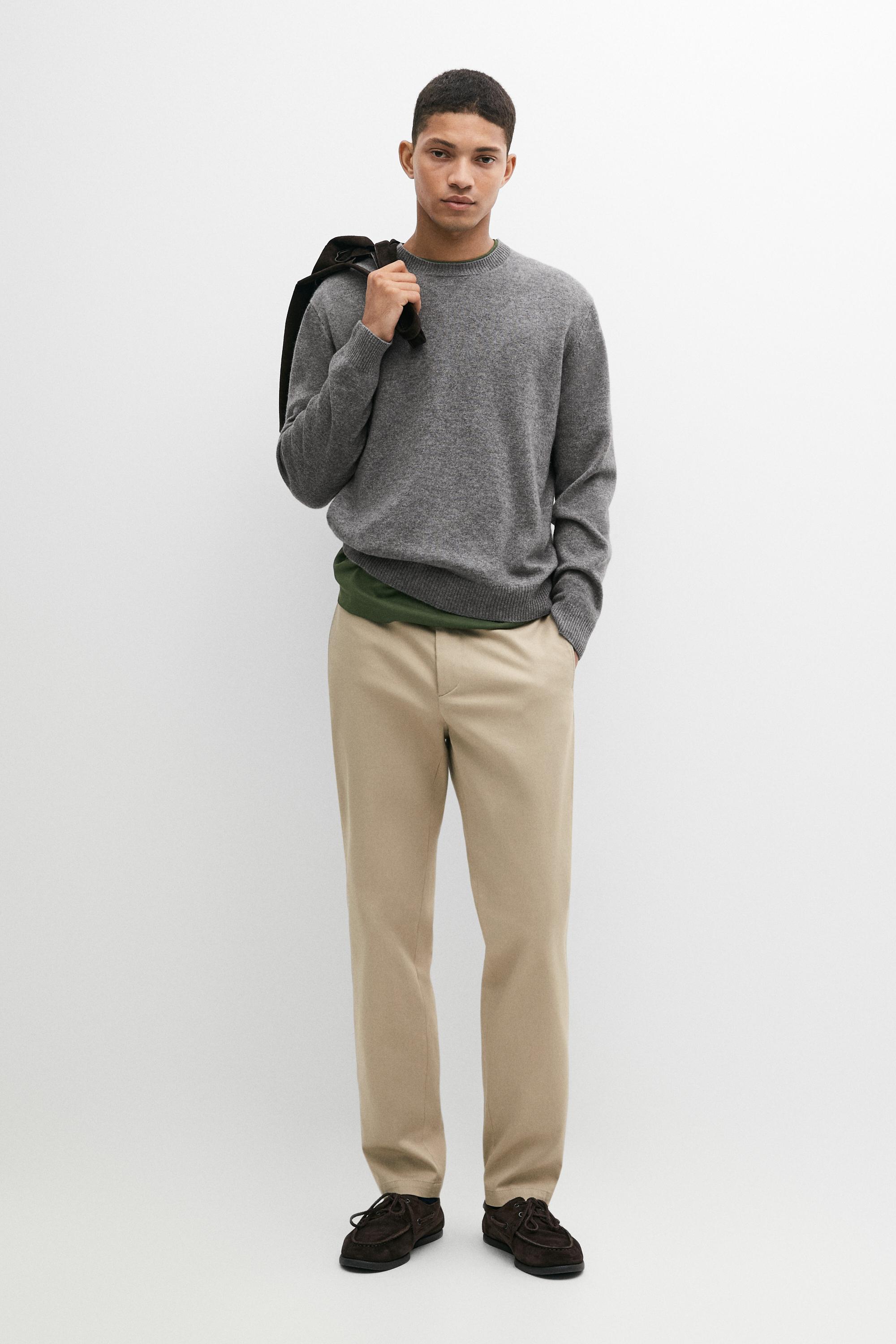 Slim fit pants Ochre