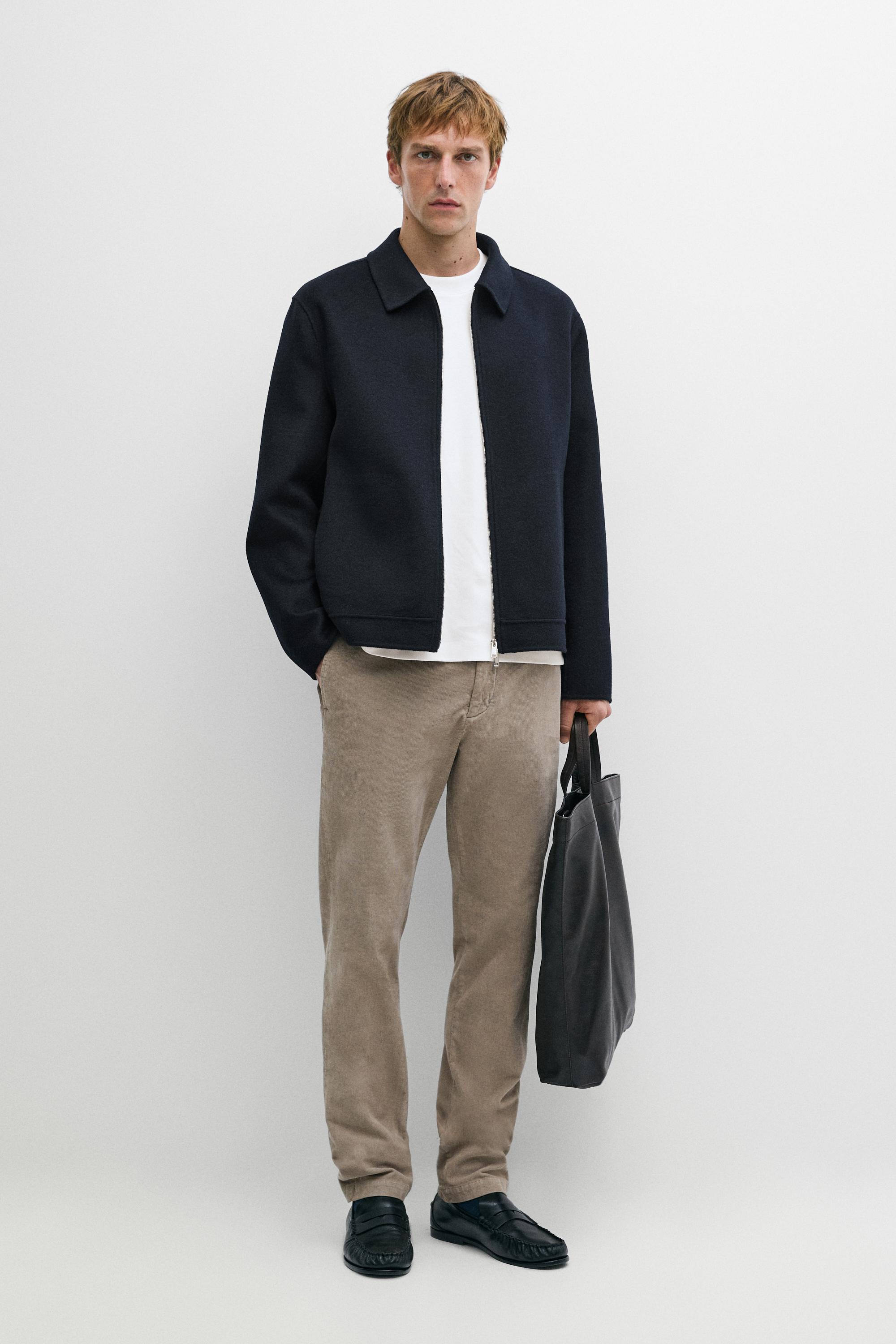 Slim fit corduroy pants Mole Brown