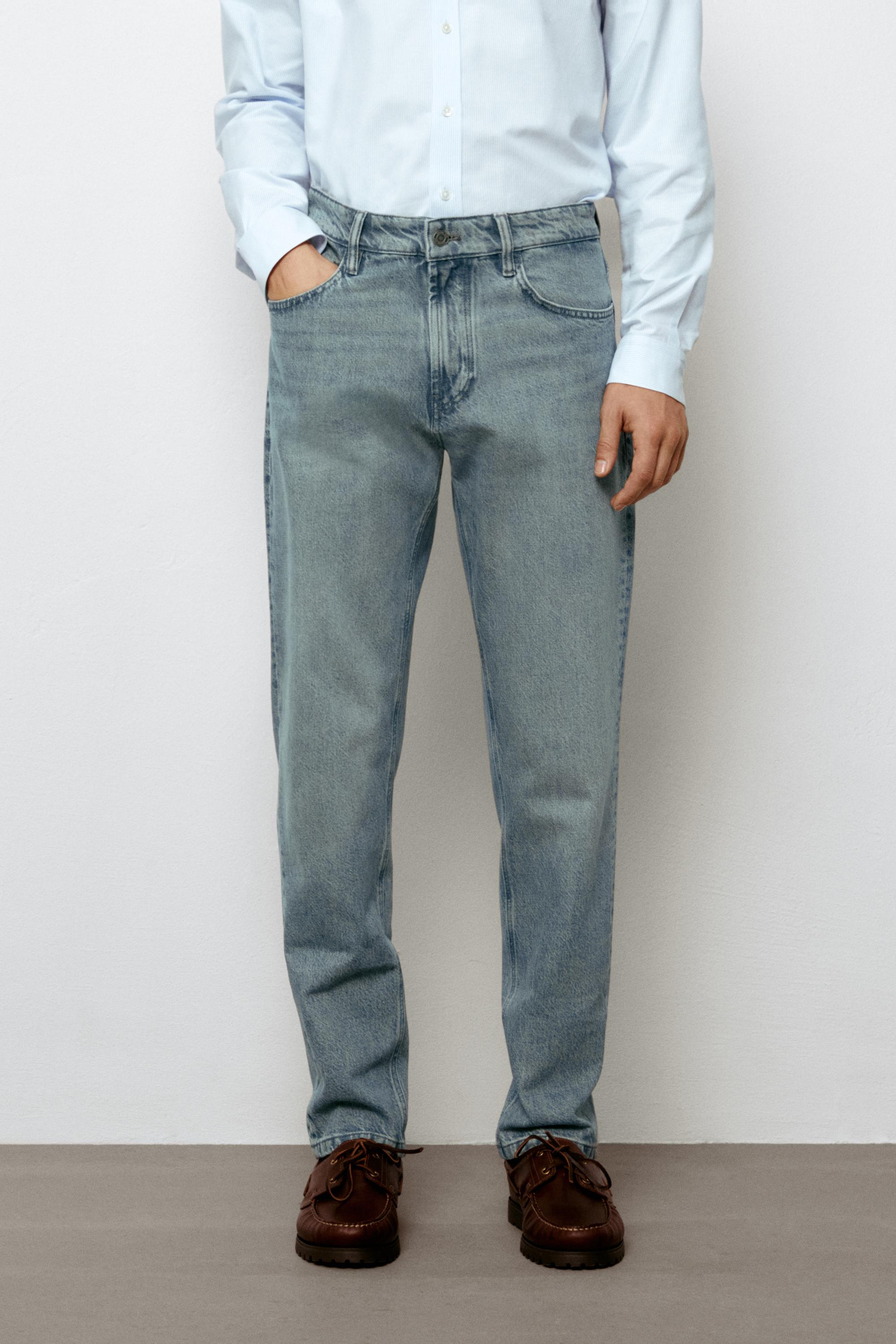 Tapered Fit Jeans Blue