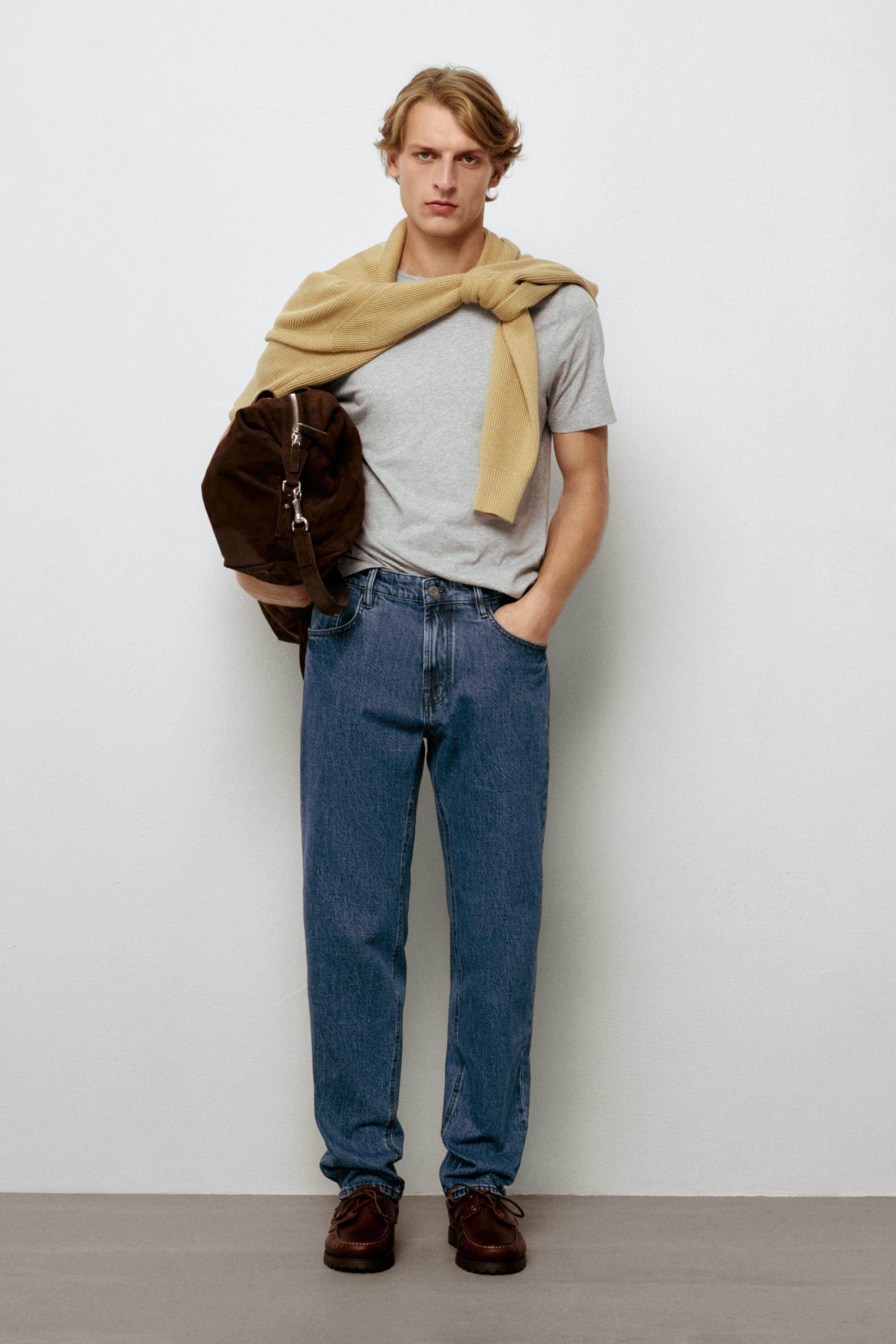 Tapered Fit Jeans Deep Blue
