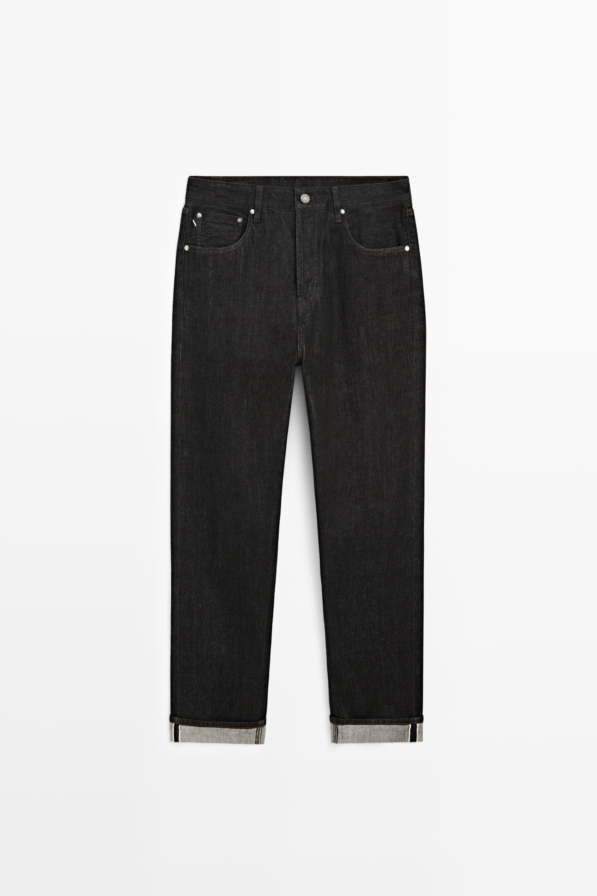 Selvedge fit jeans Black