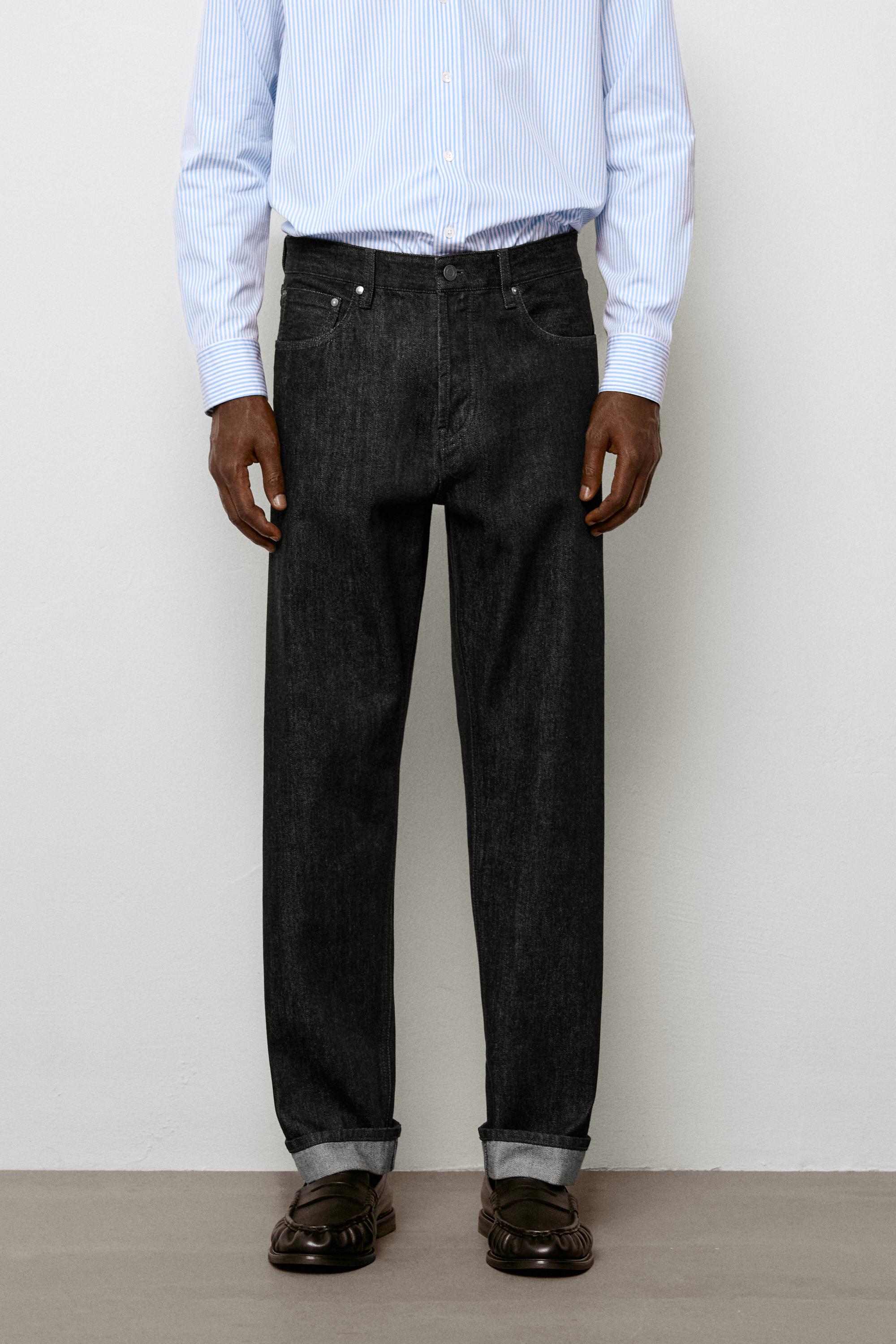 Selvedge fit jeans Black