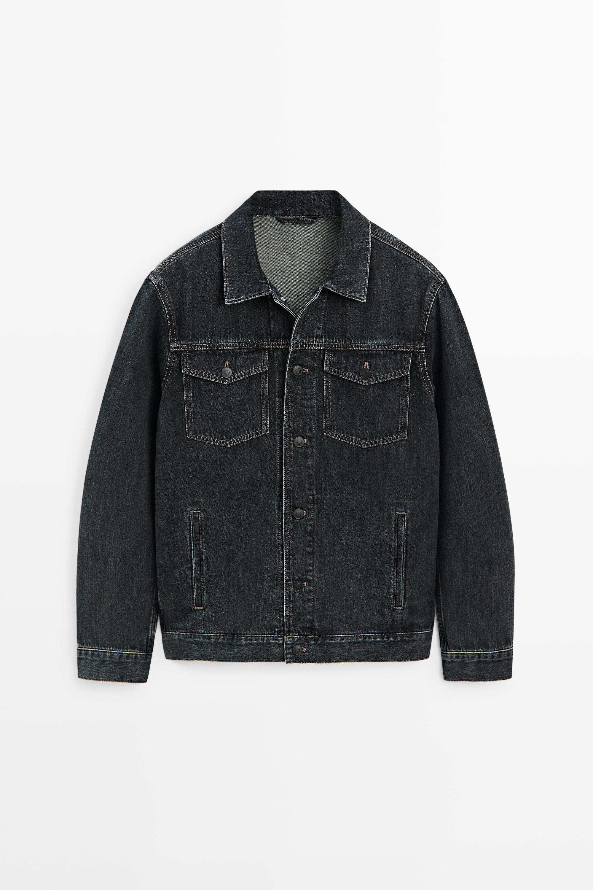 Regular Fit Cotton Denim Jacket Indigo