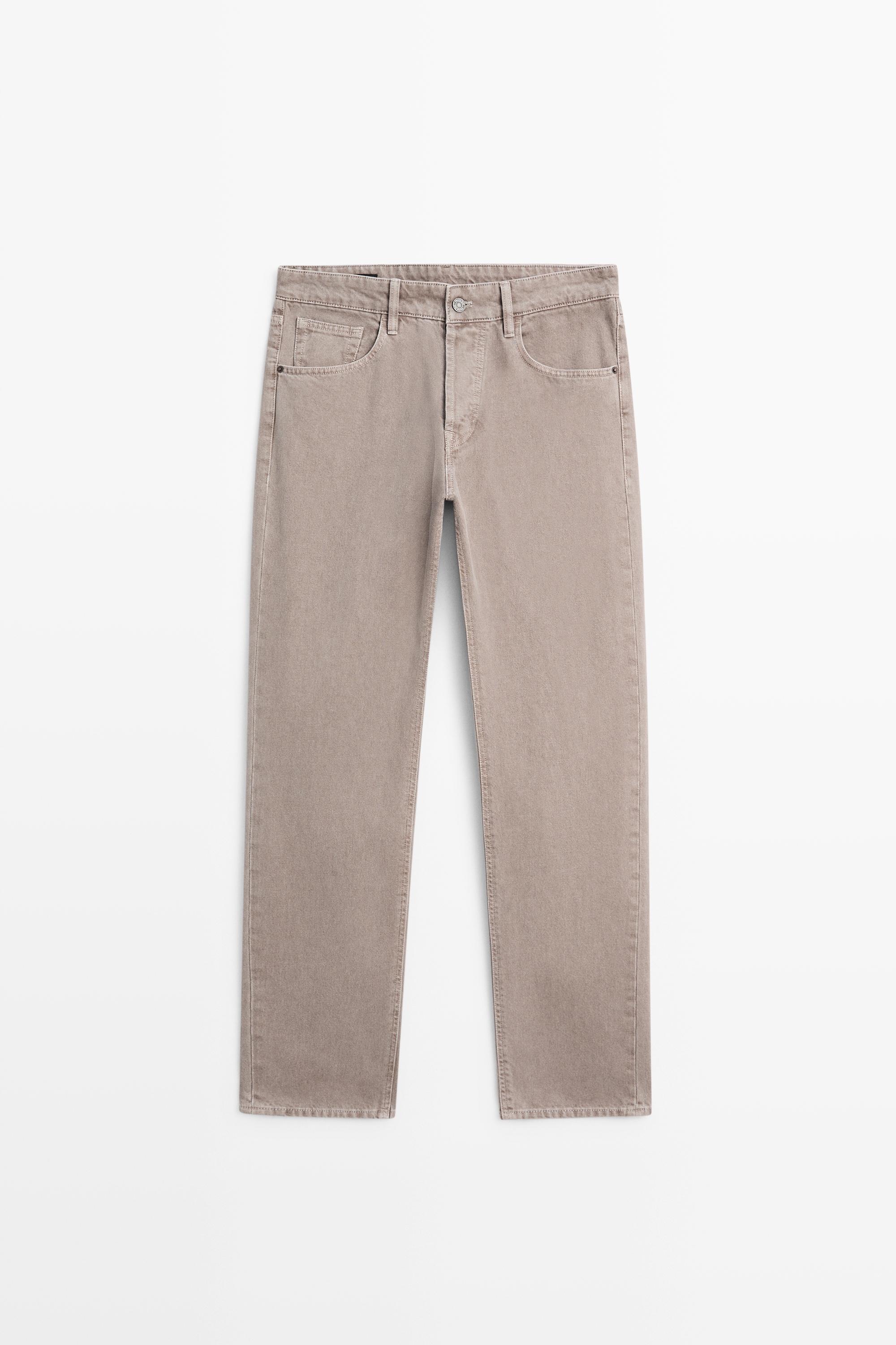 Tapered fit jeans Mink