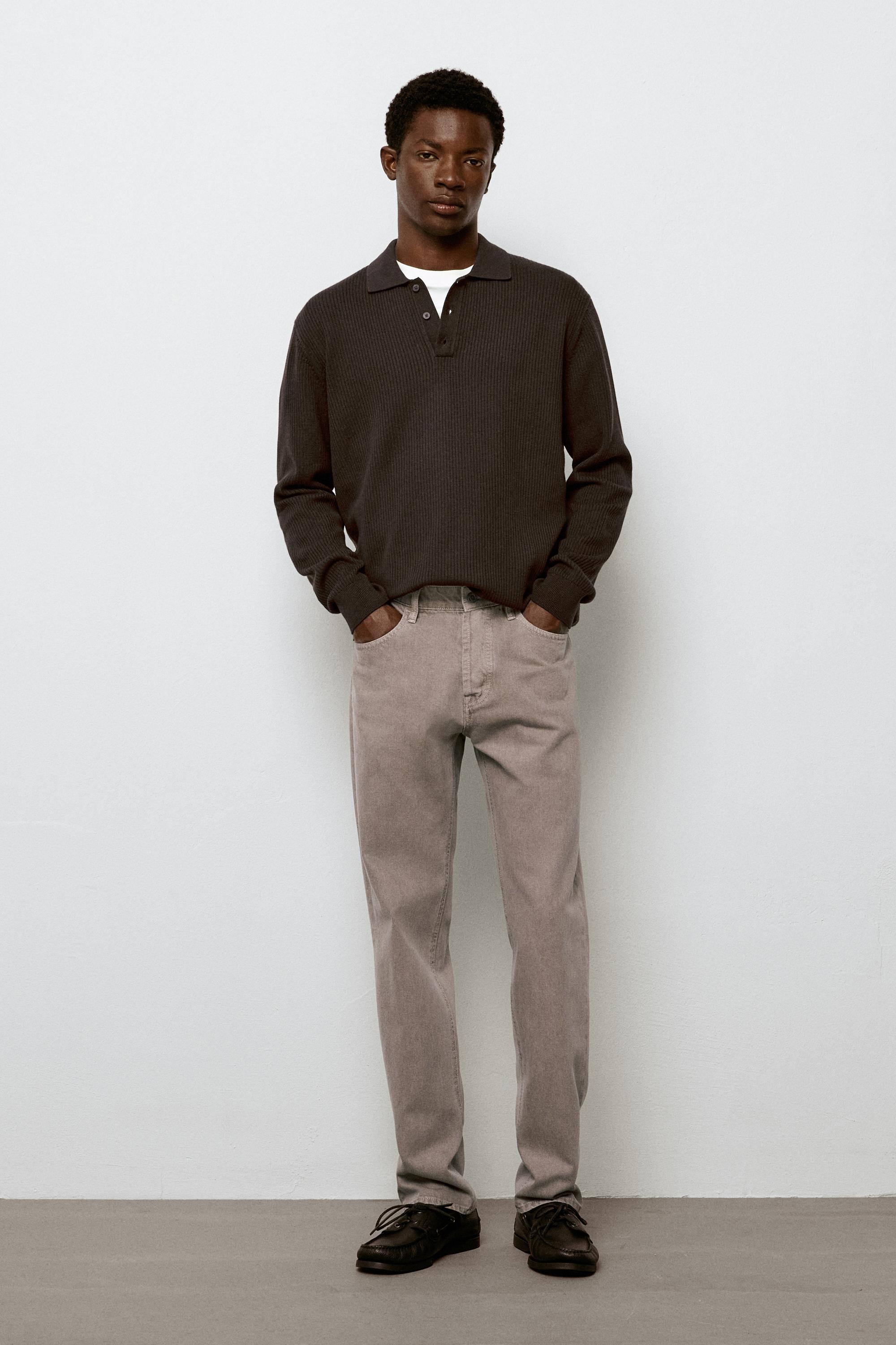 Tapered fit jeans Mink