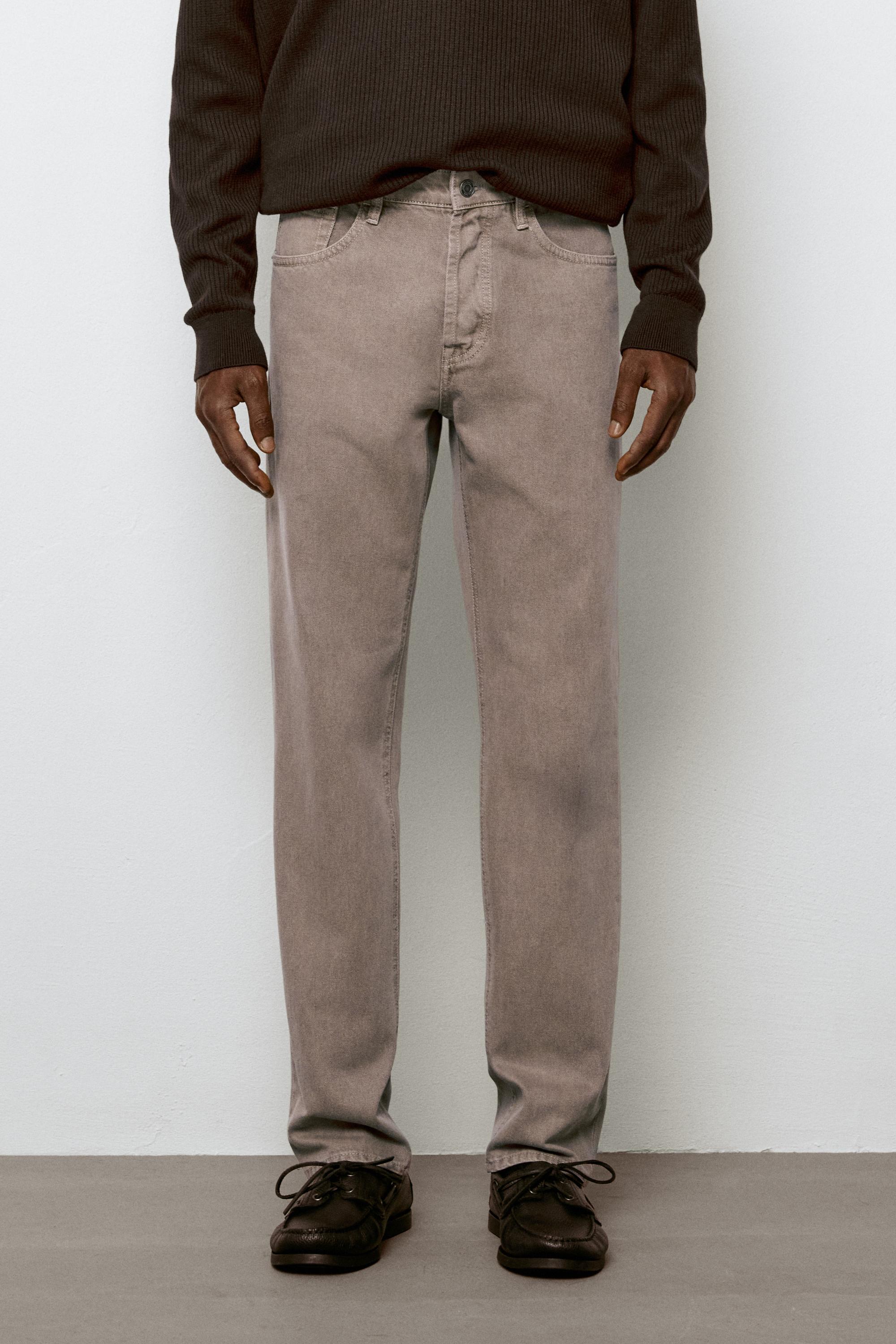 Tapered fit jeans Mink