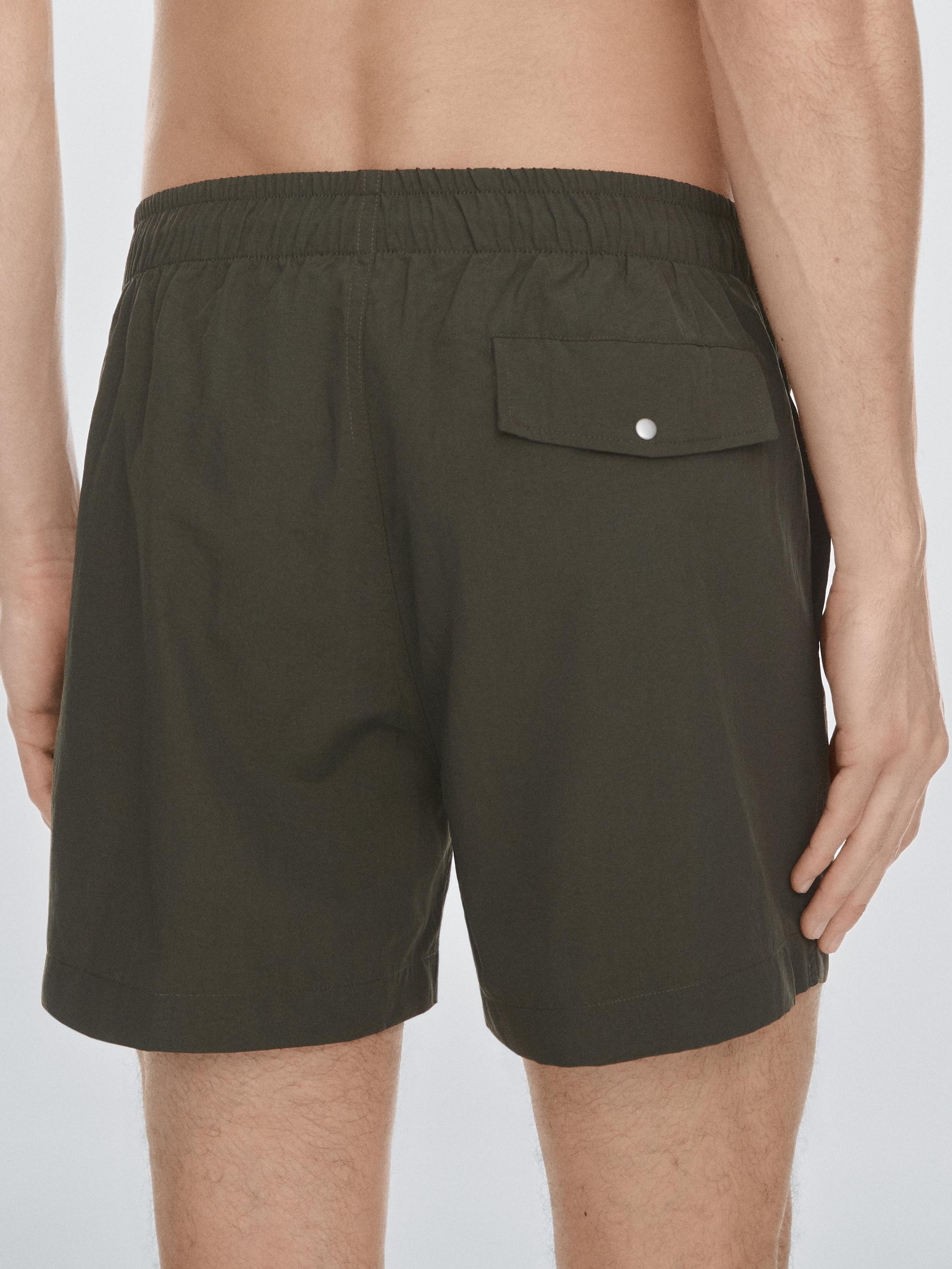 Plain swim trunks Khaki