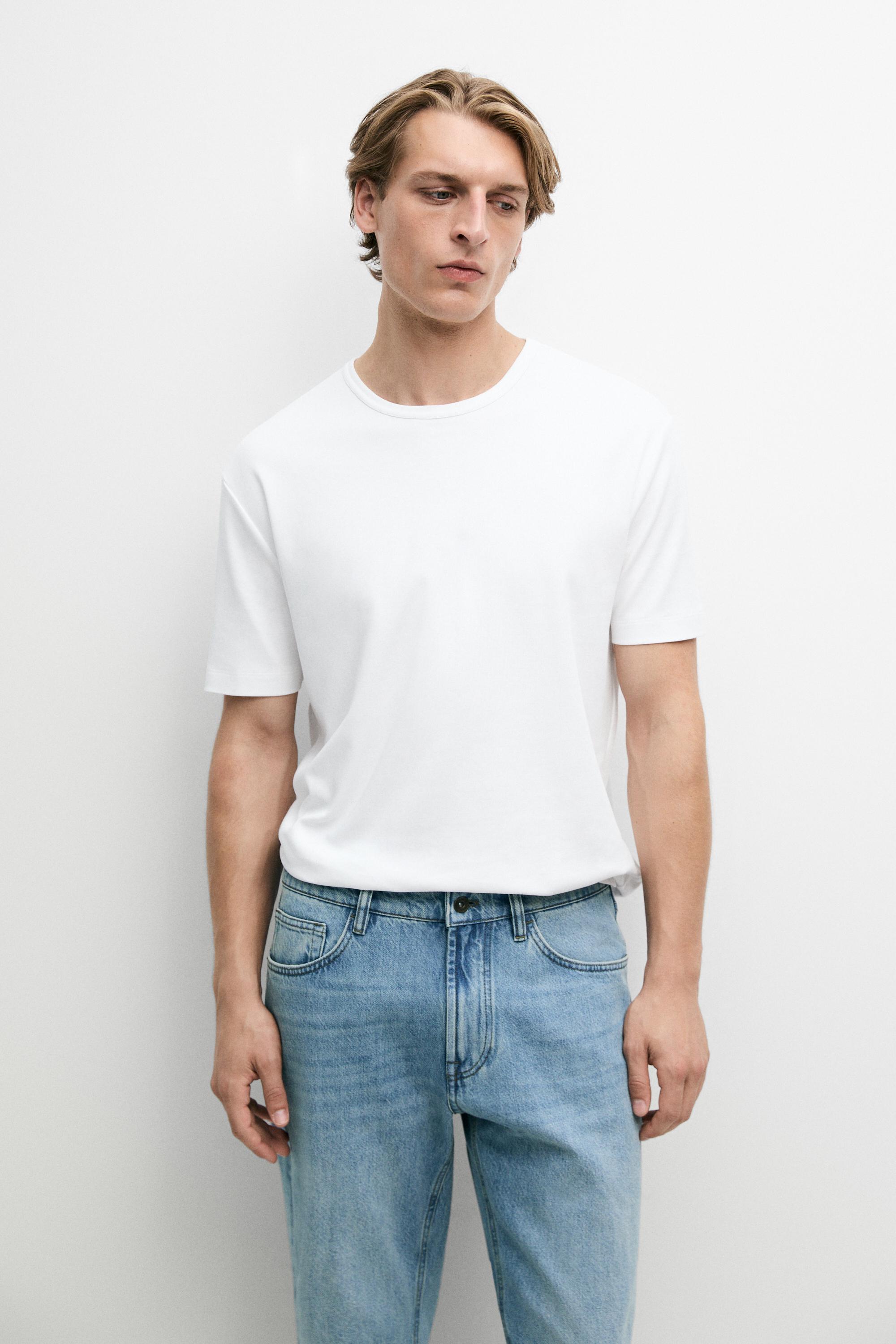 100% Cotton Short-Sleeve T-Shirt White