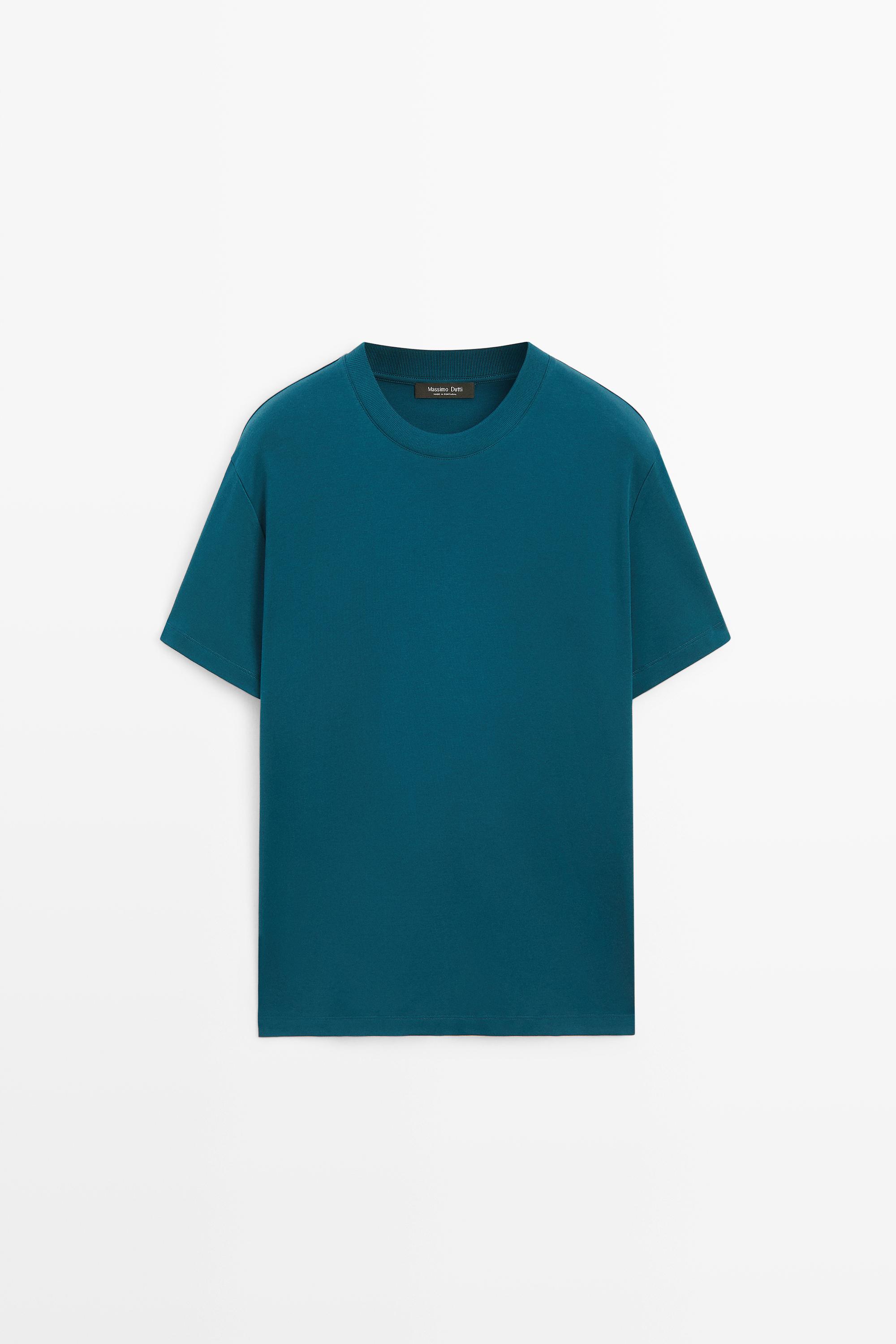 100% cotton short sleeve T-shirt Dark Blue