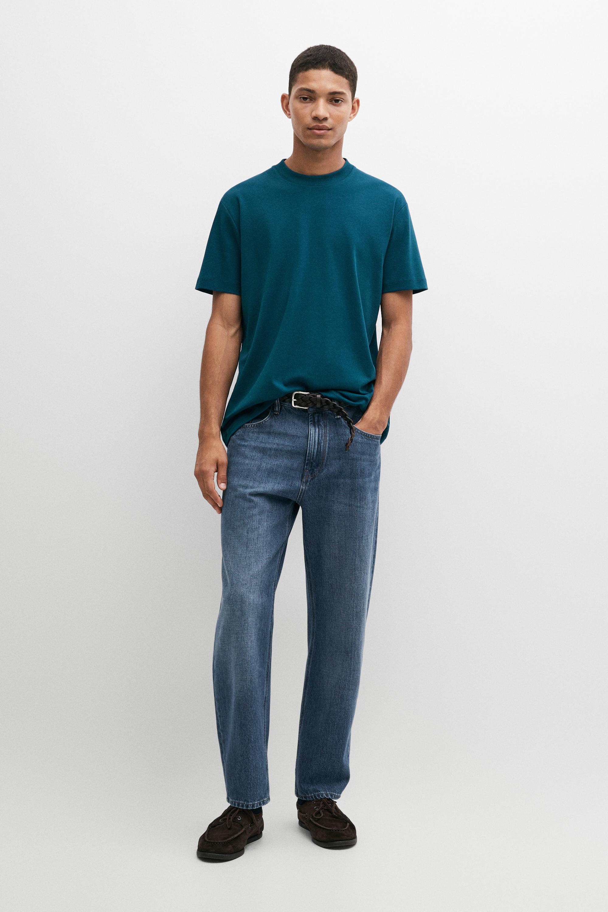 100% cotton short sleeve T-shirt Dark Blue