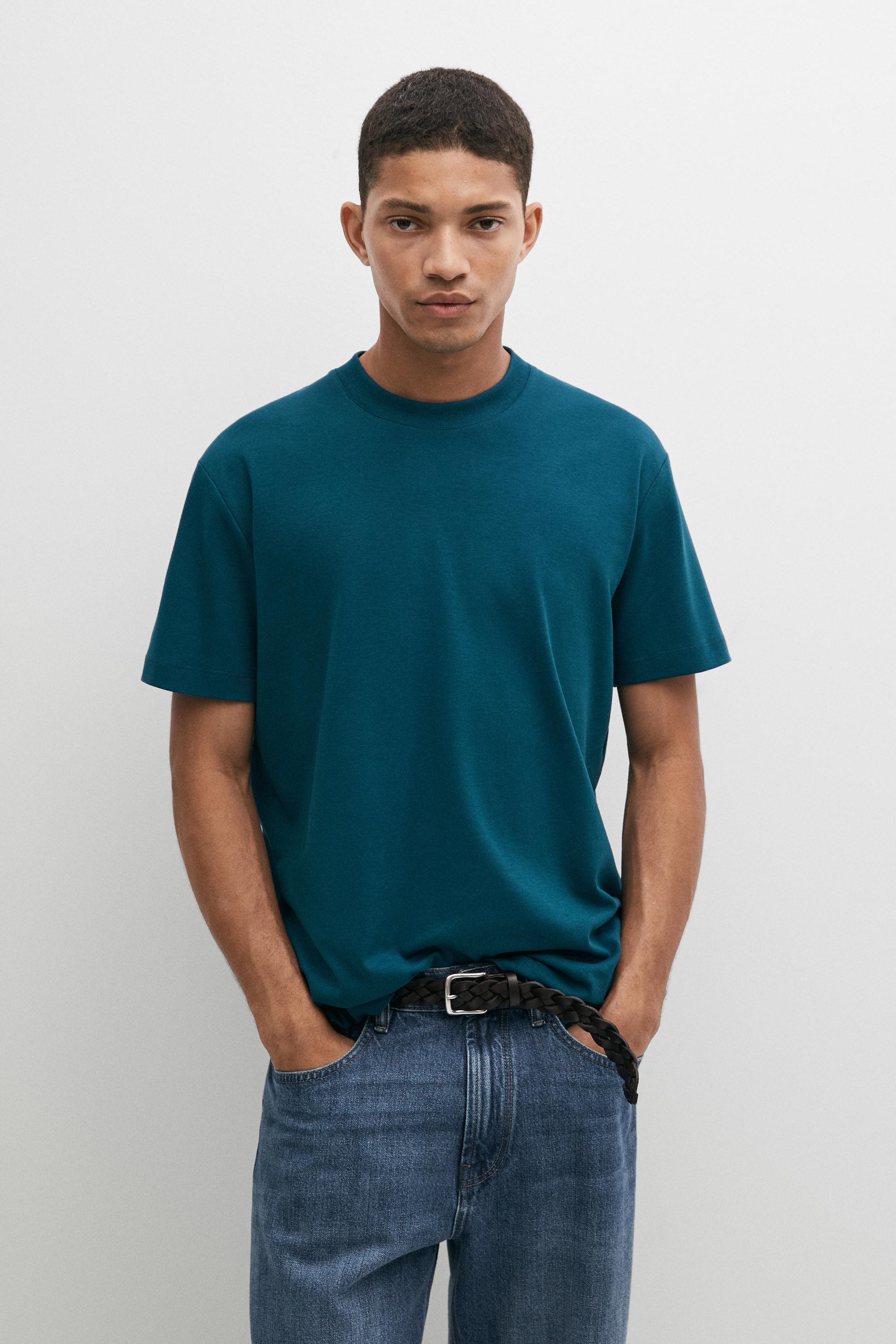100% cotton short sleeve T-shirt Dark Blue