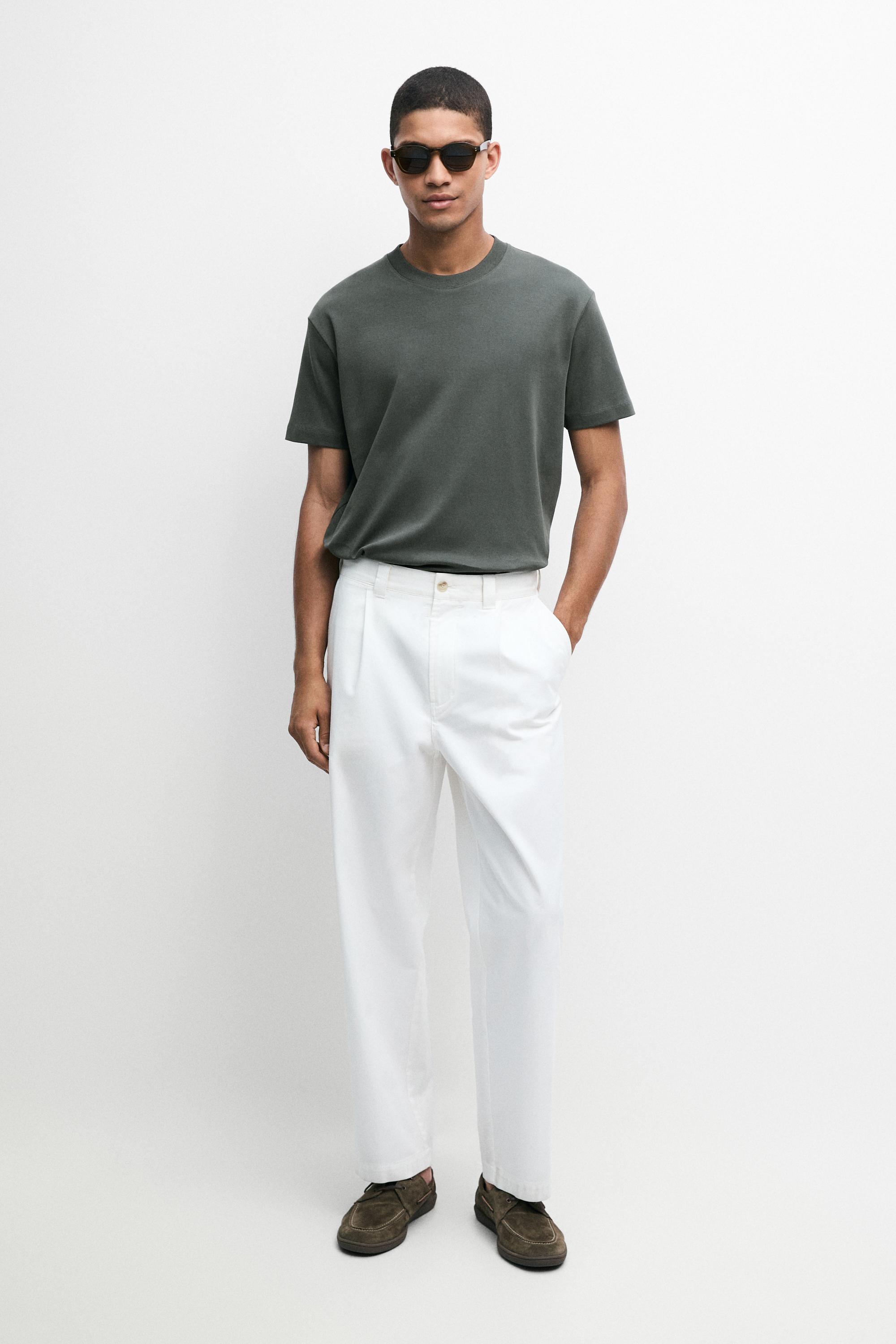 100% cotton short sleeve T-shirt Green