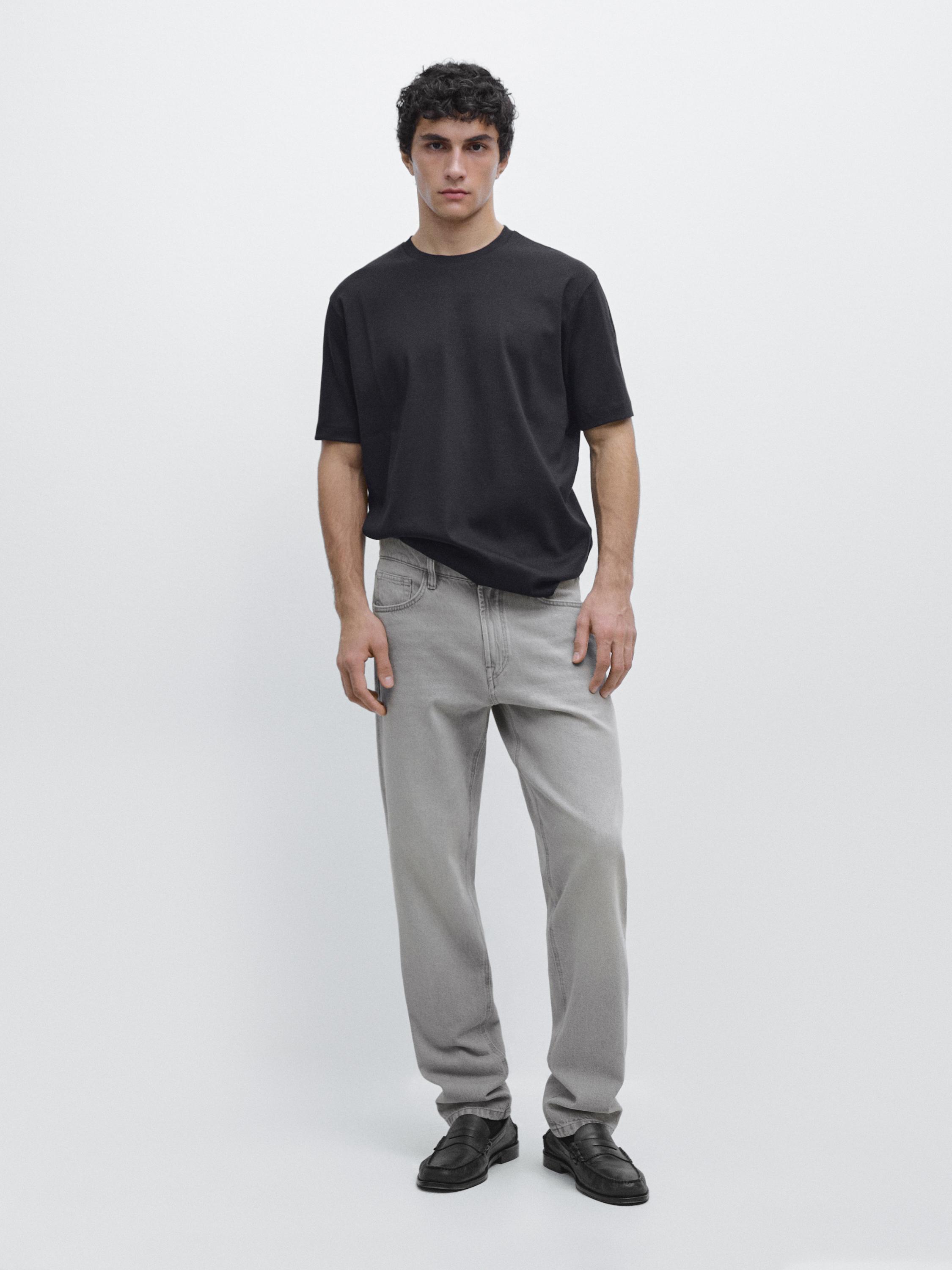 100% mercerised cotton T-shirt Navy Blue