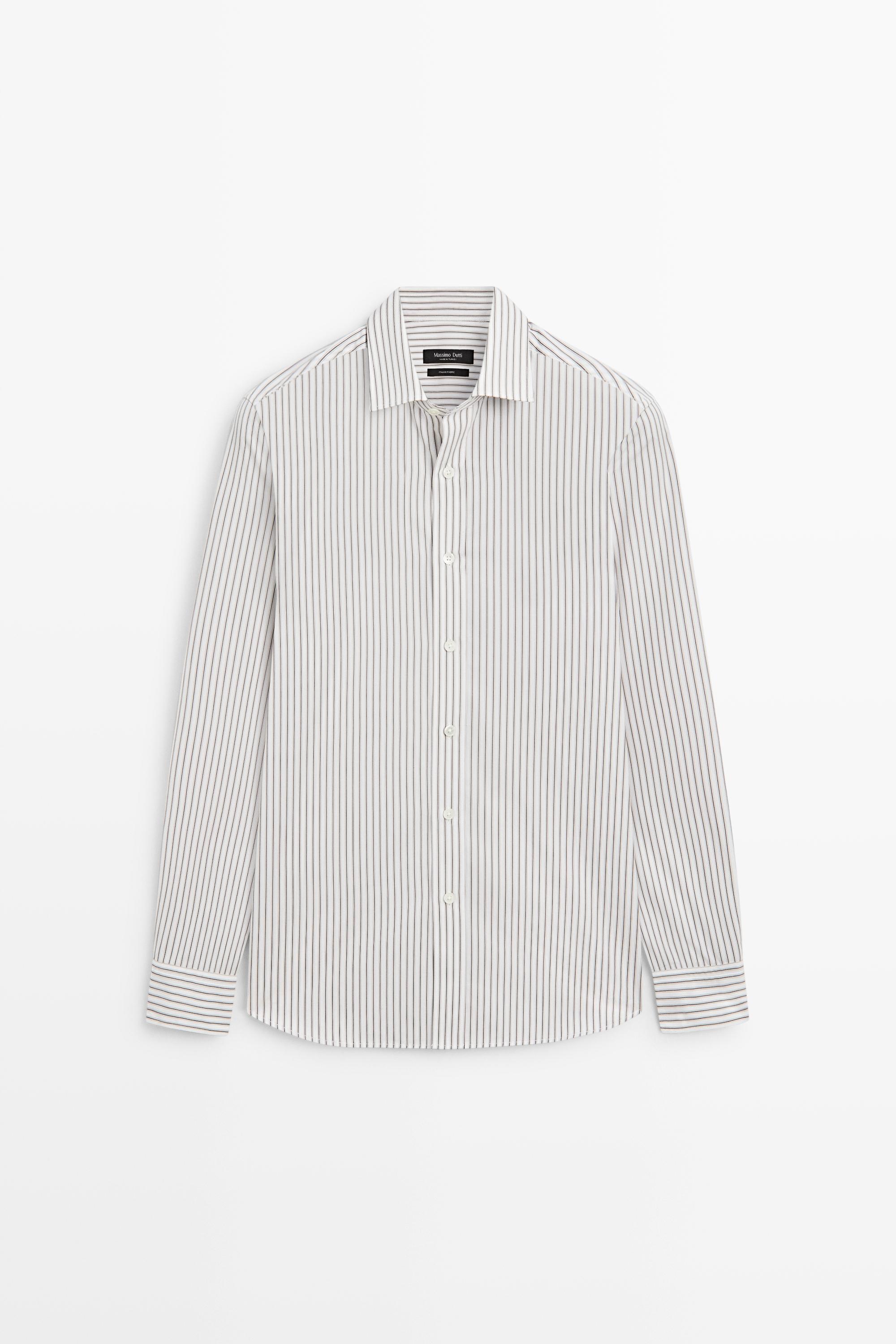 100% Cotton Regular Fit Shirt Brown