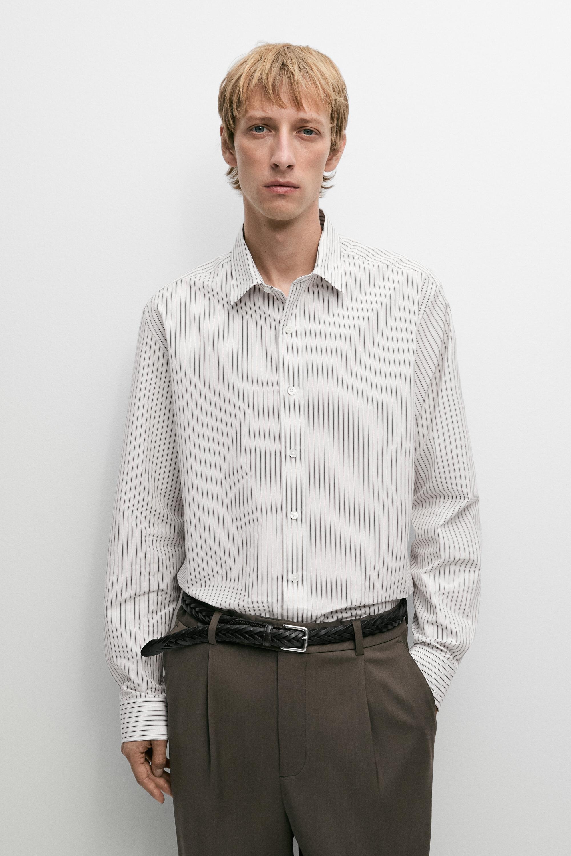 100% Cotton Regular Fit Shirt Brown