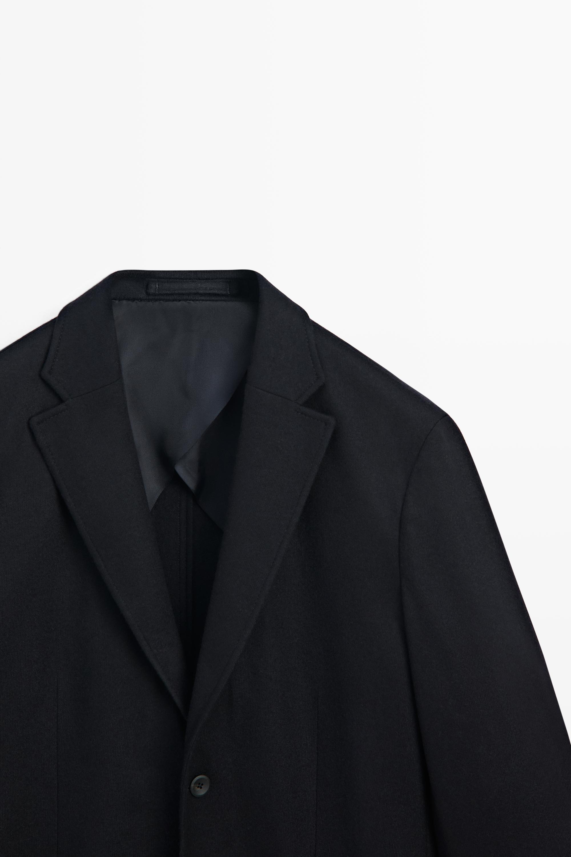100% wool total look blazer Navy Blue