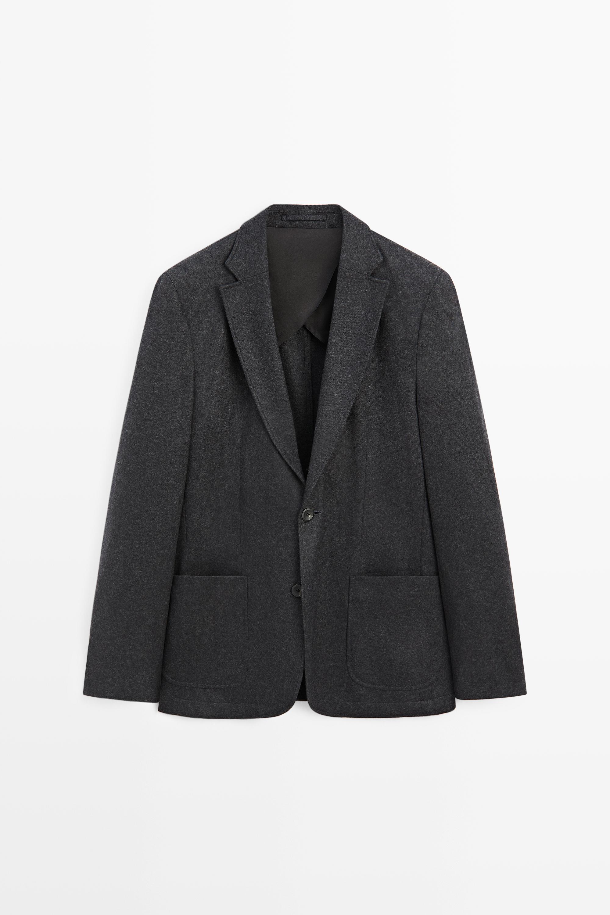 100% wool total look blazer Grey