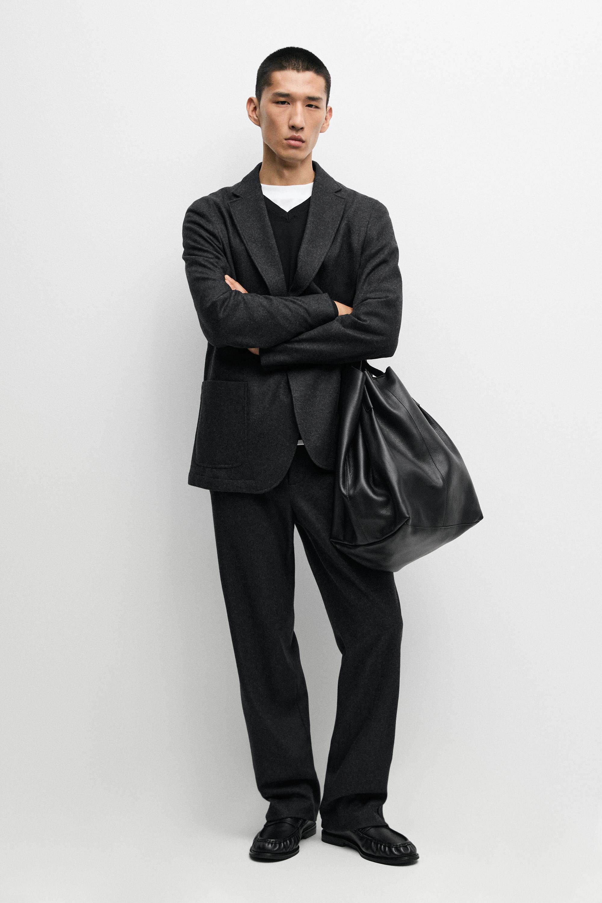 100% wool total look blazer Grey