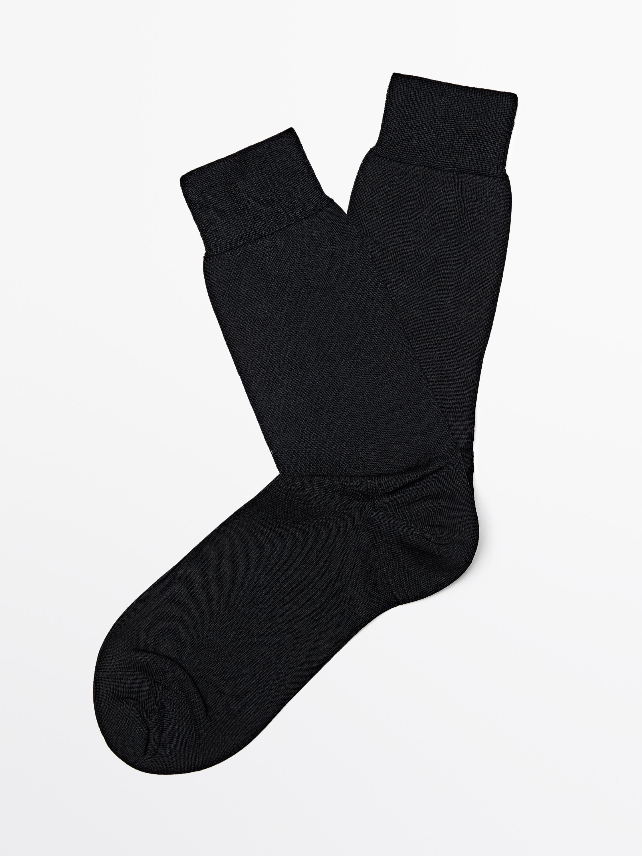 Plain smart socks Black
