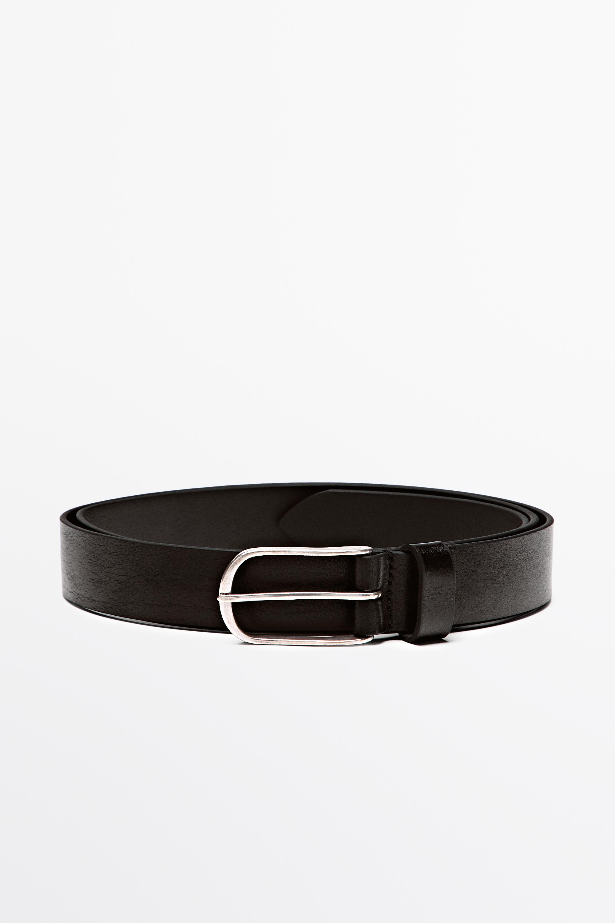 Nappa leather belt Black