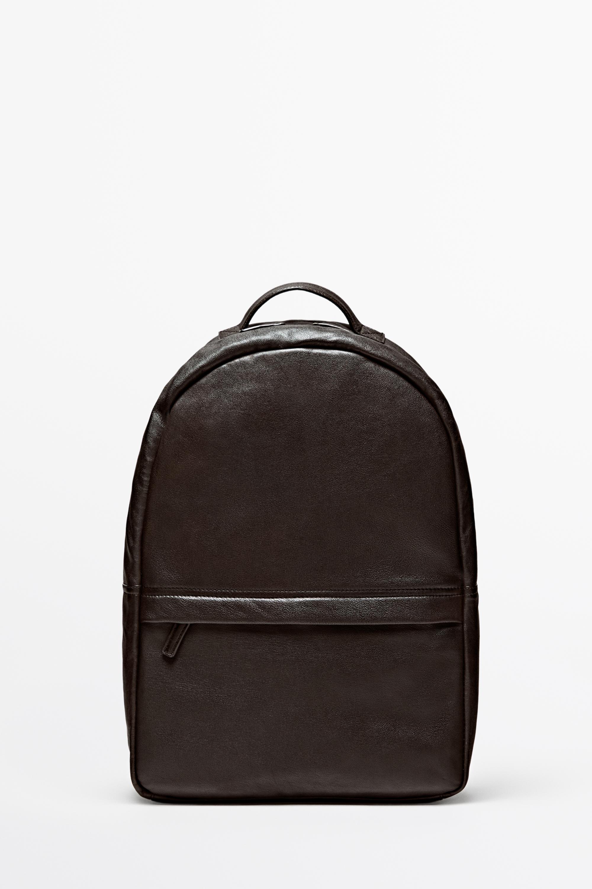 Nappa leather backpack Brown