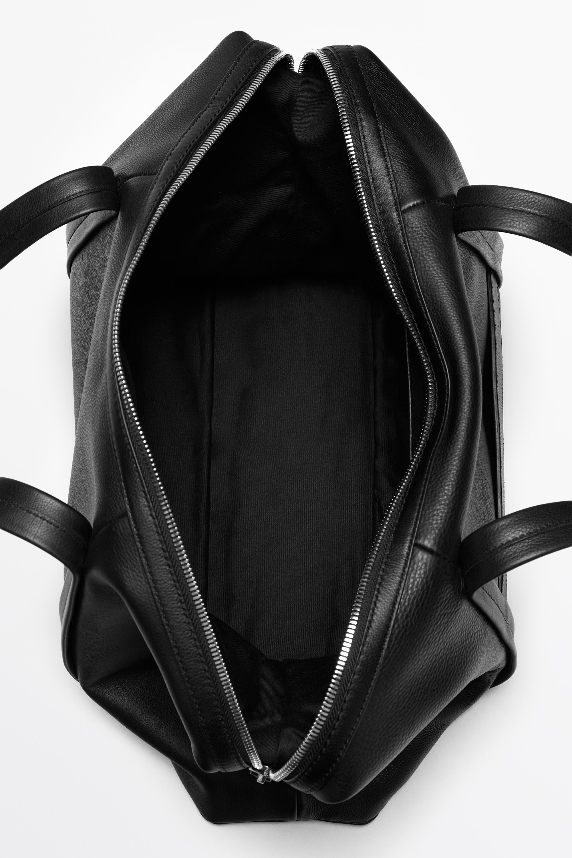 Nappa leather carry-on bag Black