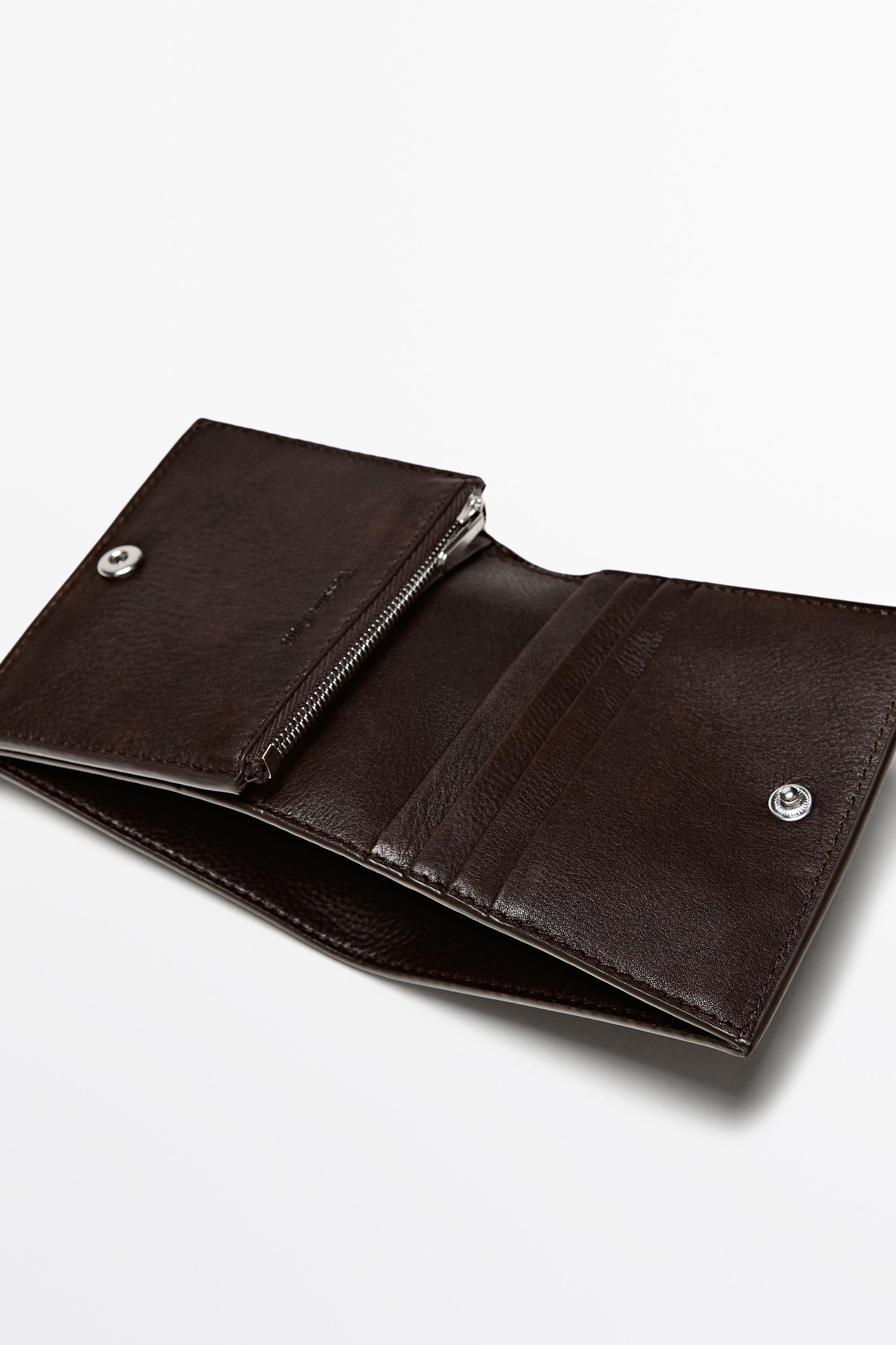 Nappa leather wallet Brown