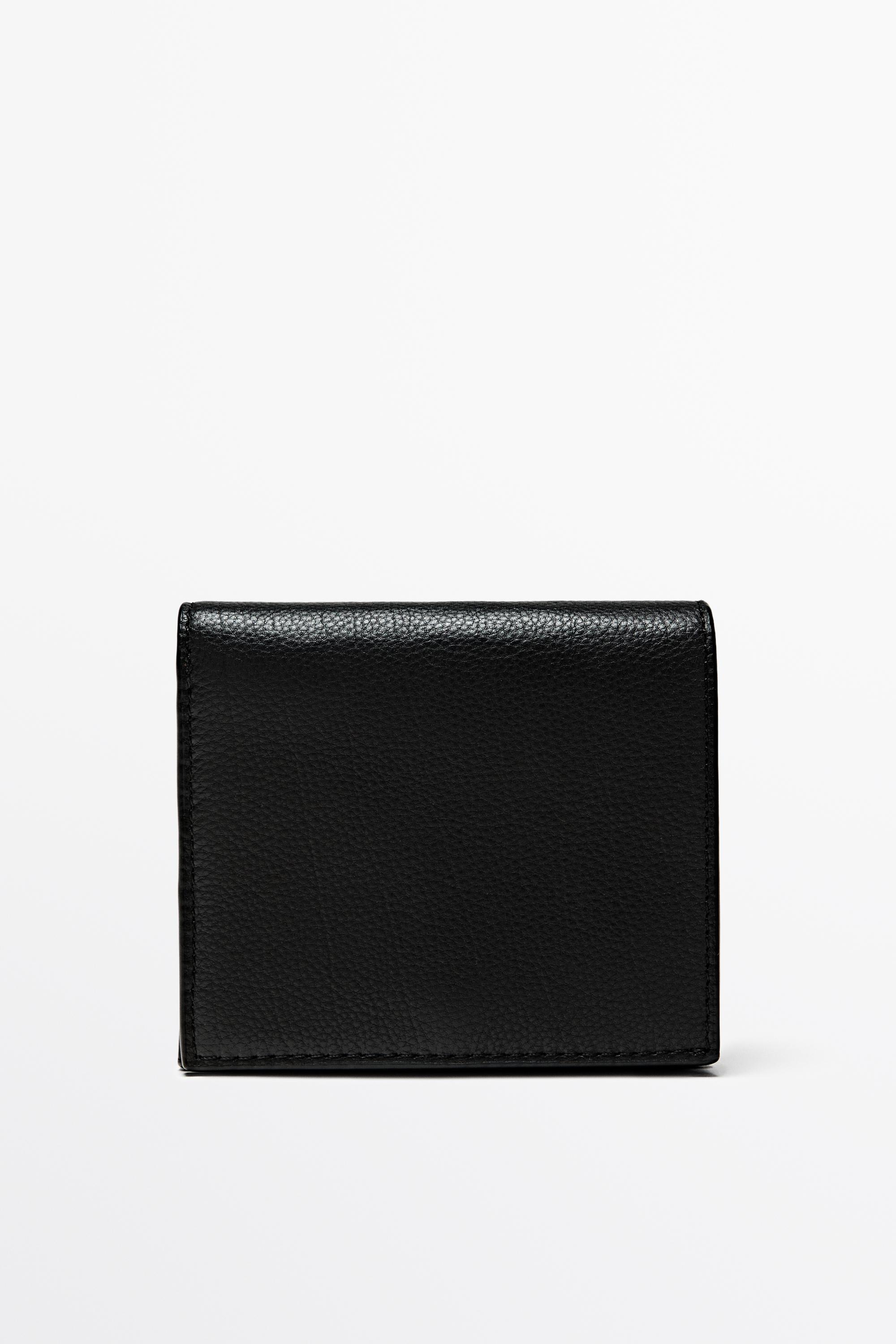 Nappa leather wallet Black