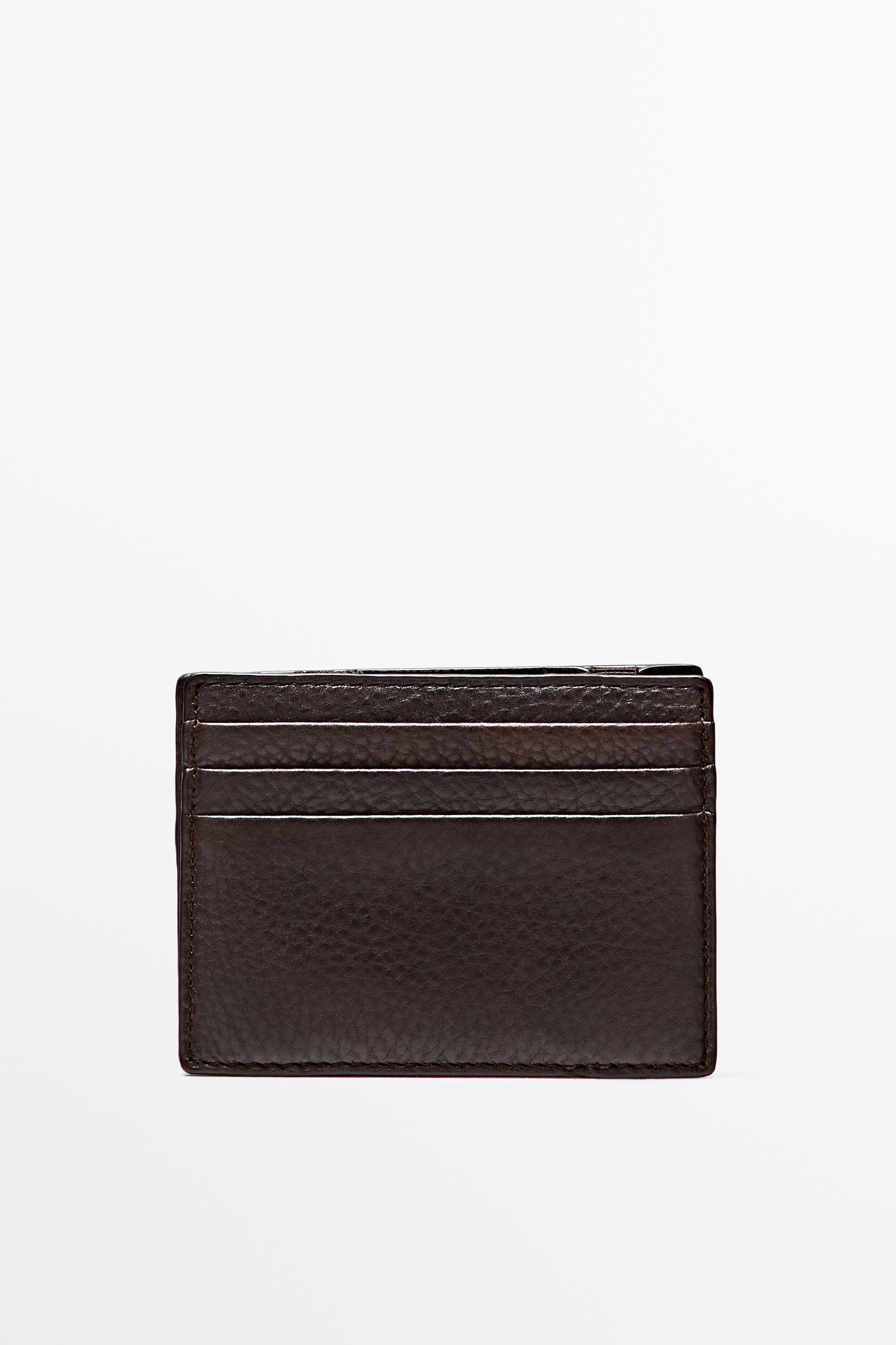 Nappa leather "magic" wallet Brown