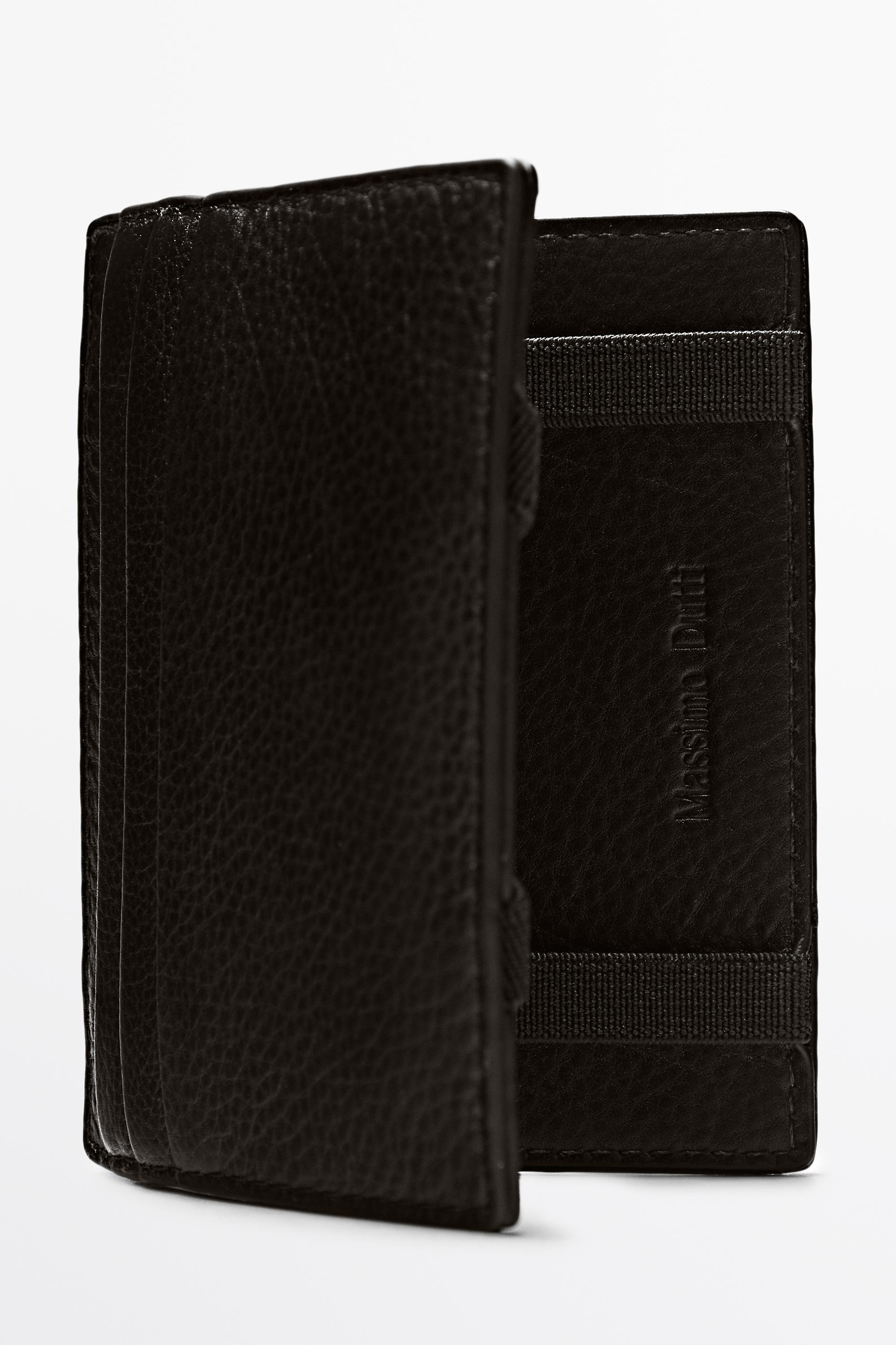 Nappa leather "magic" wallet Black
