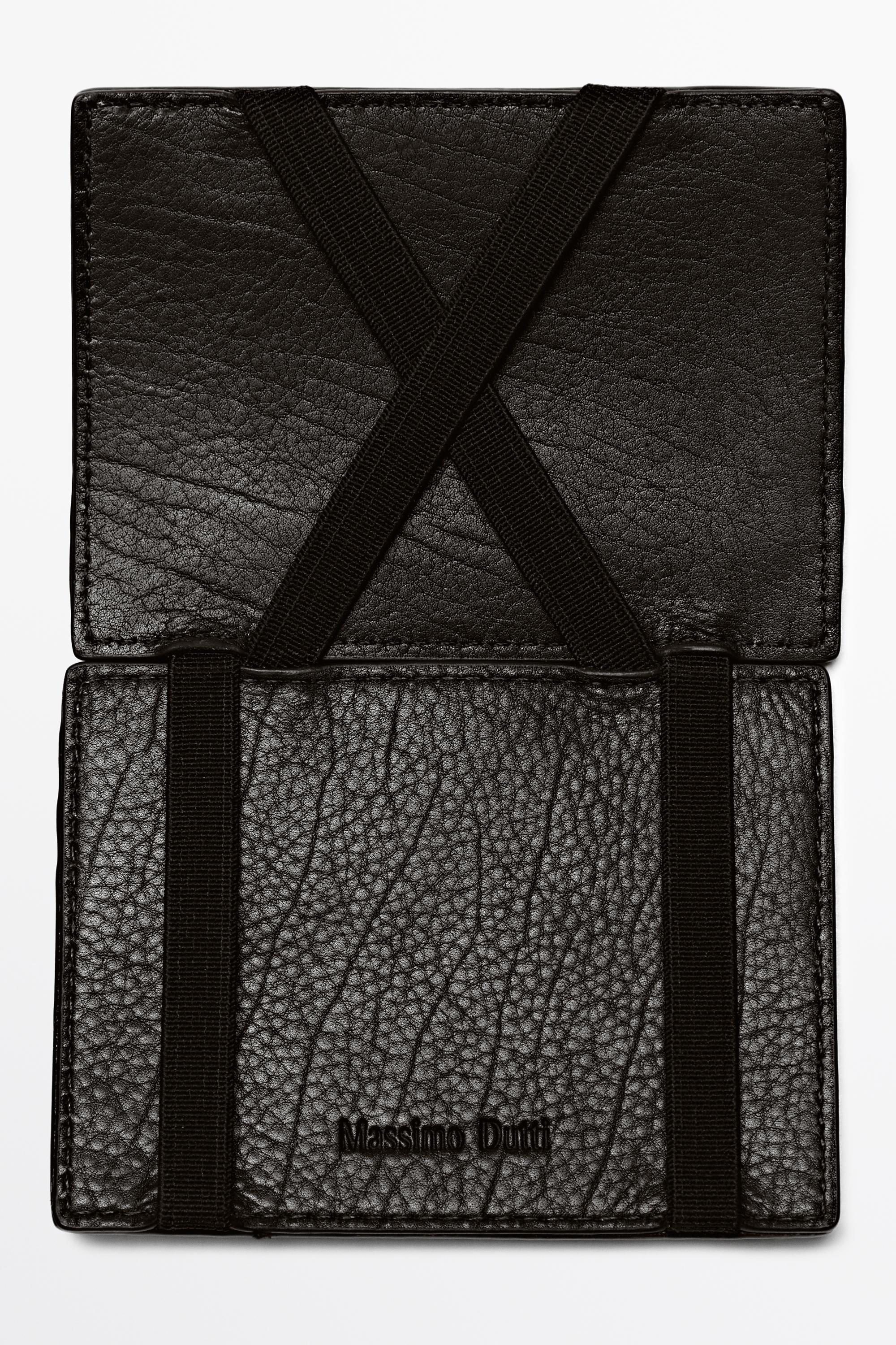 Nappa leather "magic" wallet Black