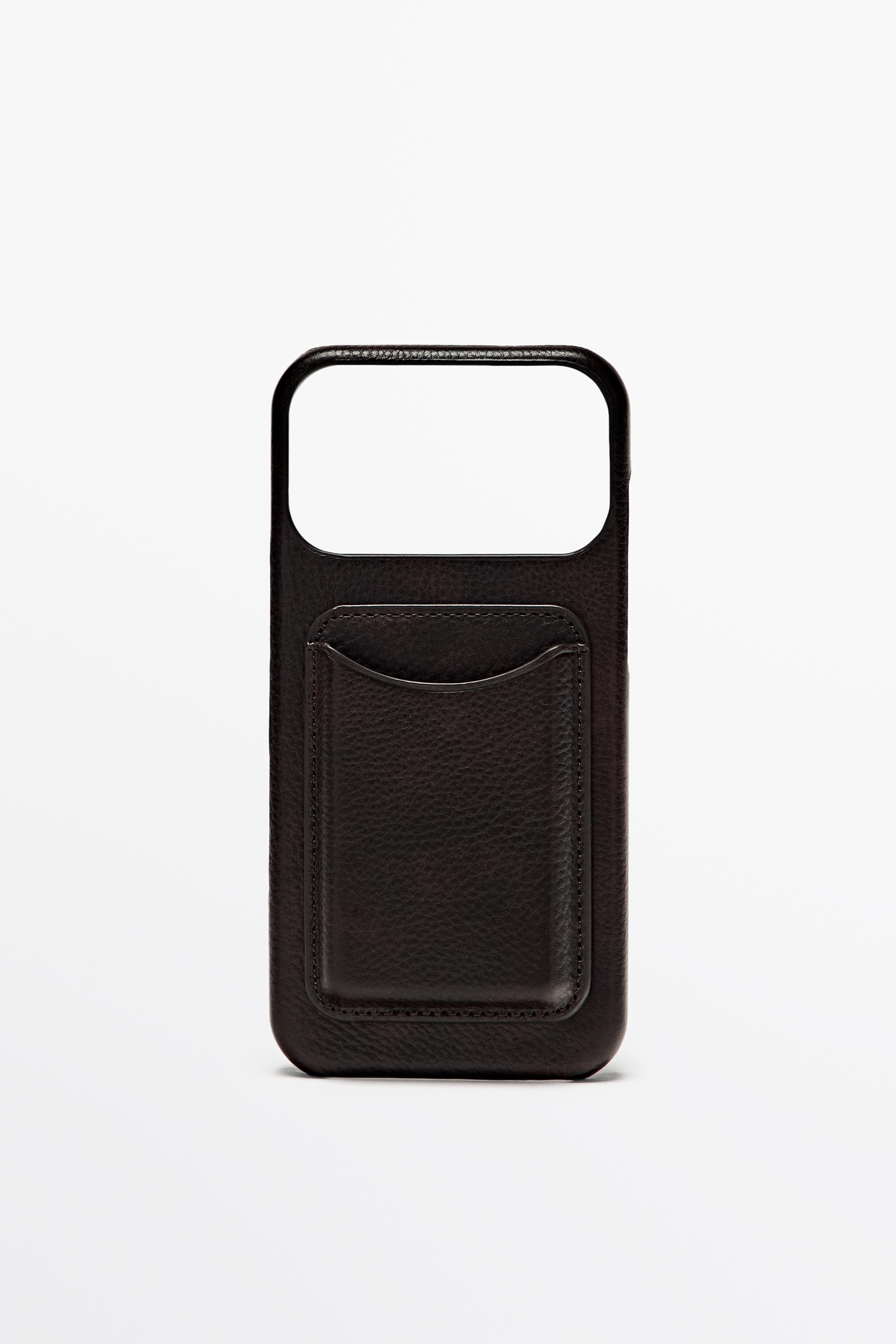Nappa leather iPhone 17 Pro Max case Brown