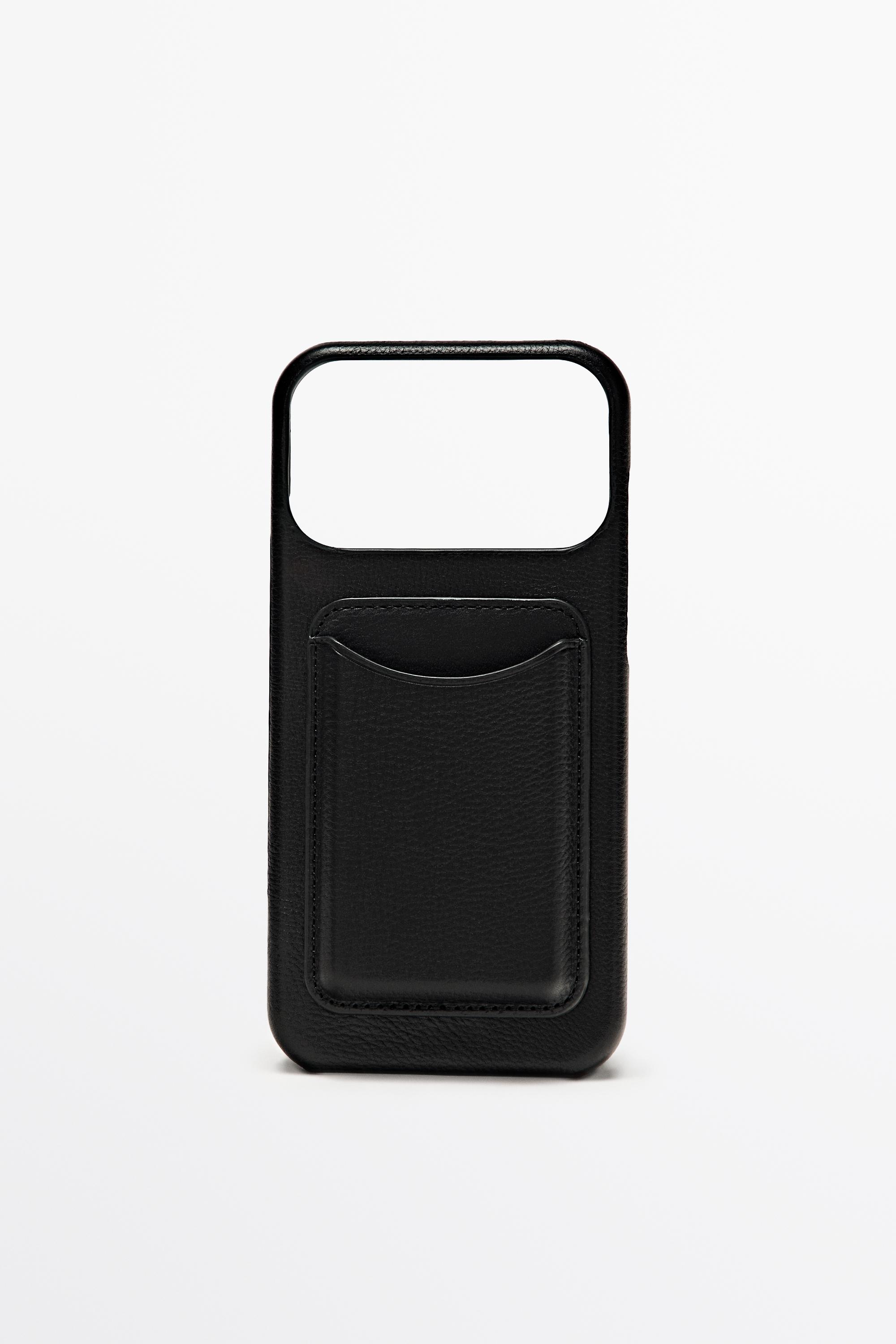 Nappa leather iPhone 17 Pro Max case Black