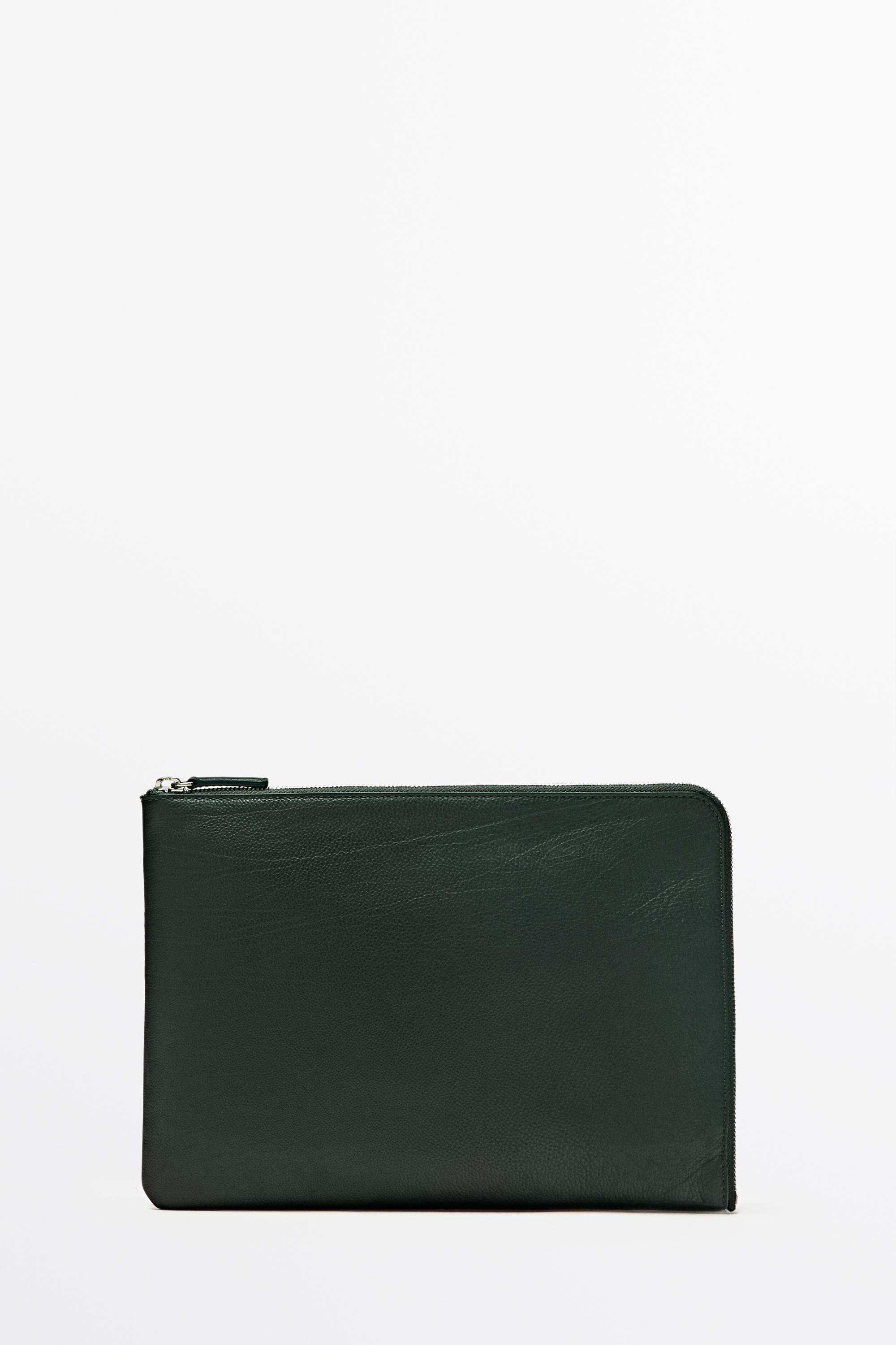 Small nappa leather laptop case Bottle