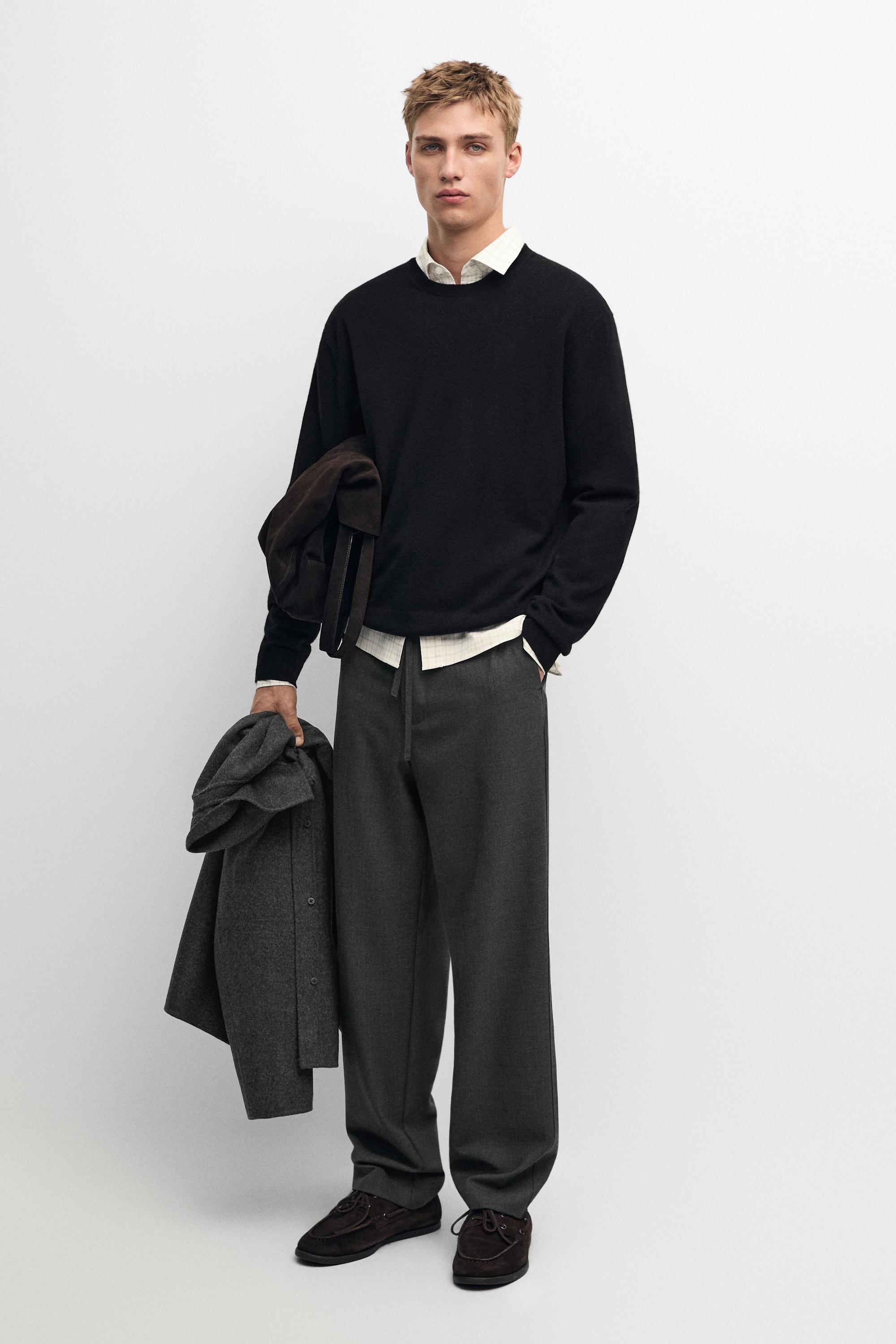 100% Cool Wool Pants Grey