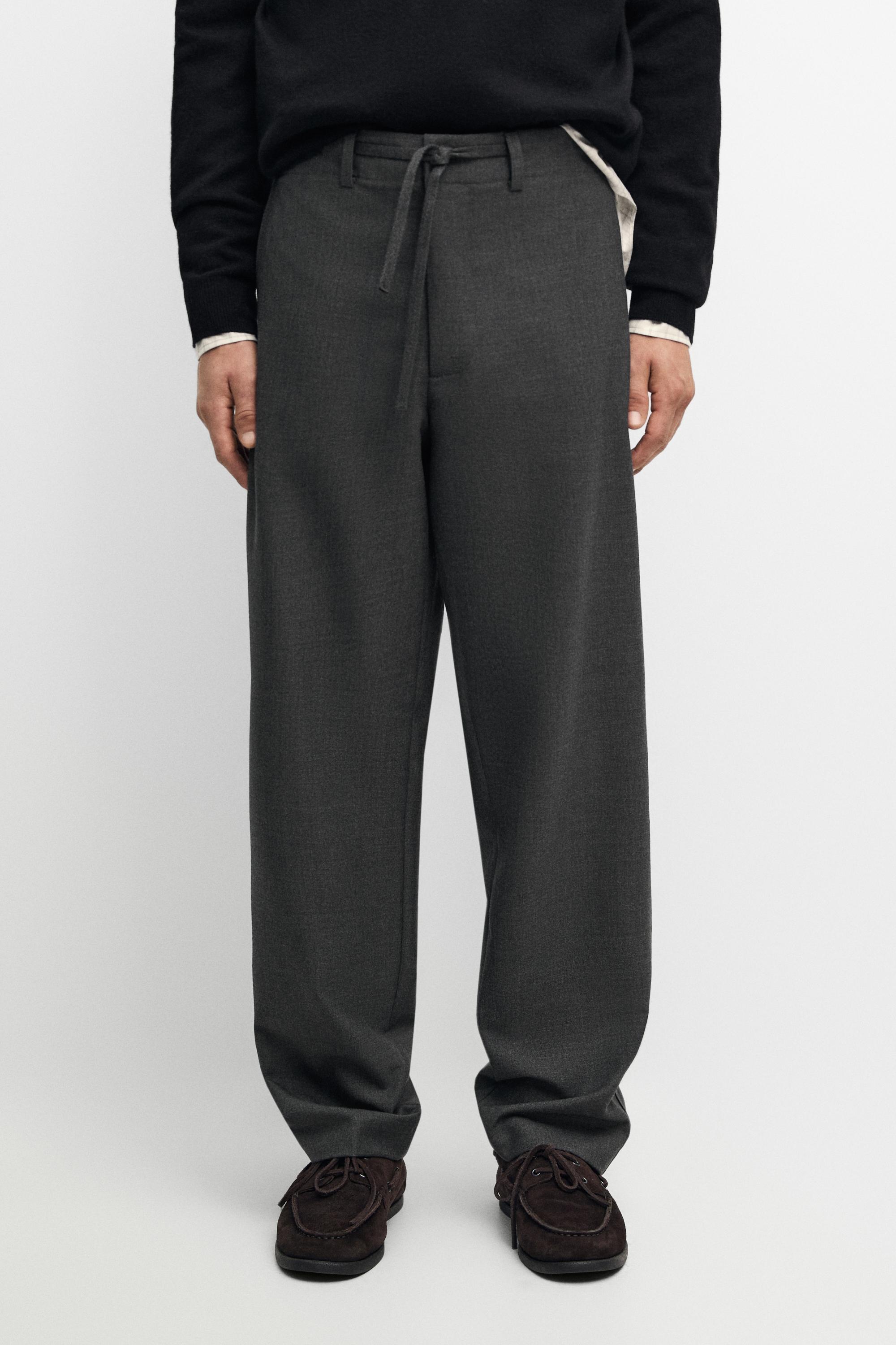100% Cool Wool Pants Grey