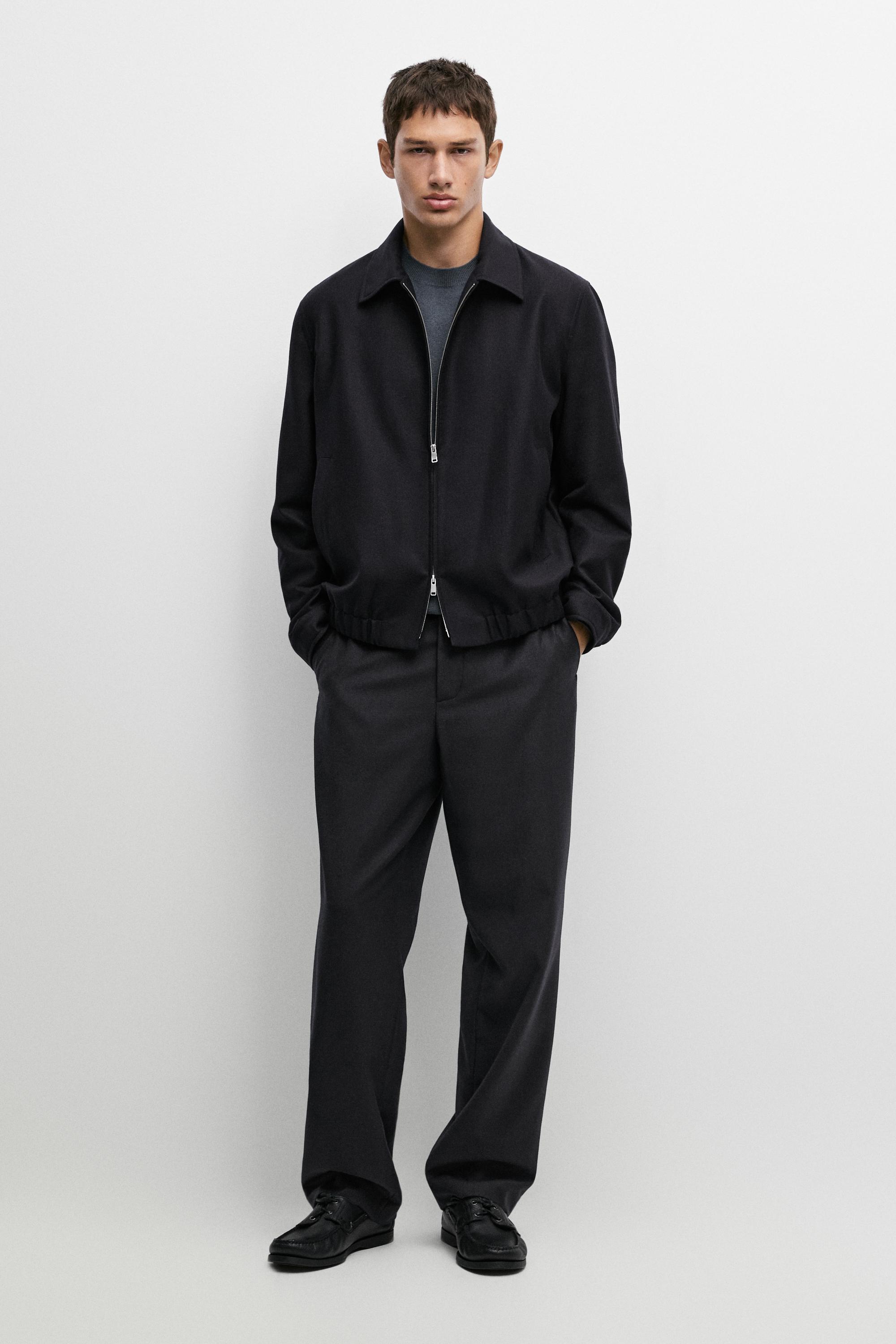 100% wool total look pants Deep Blue