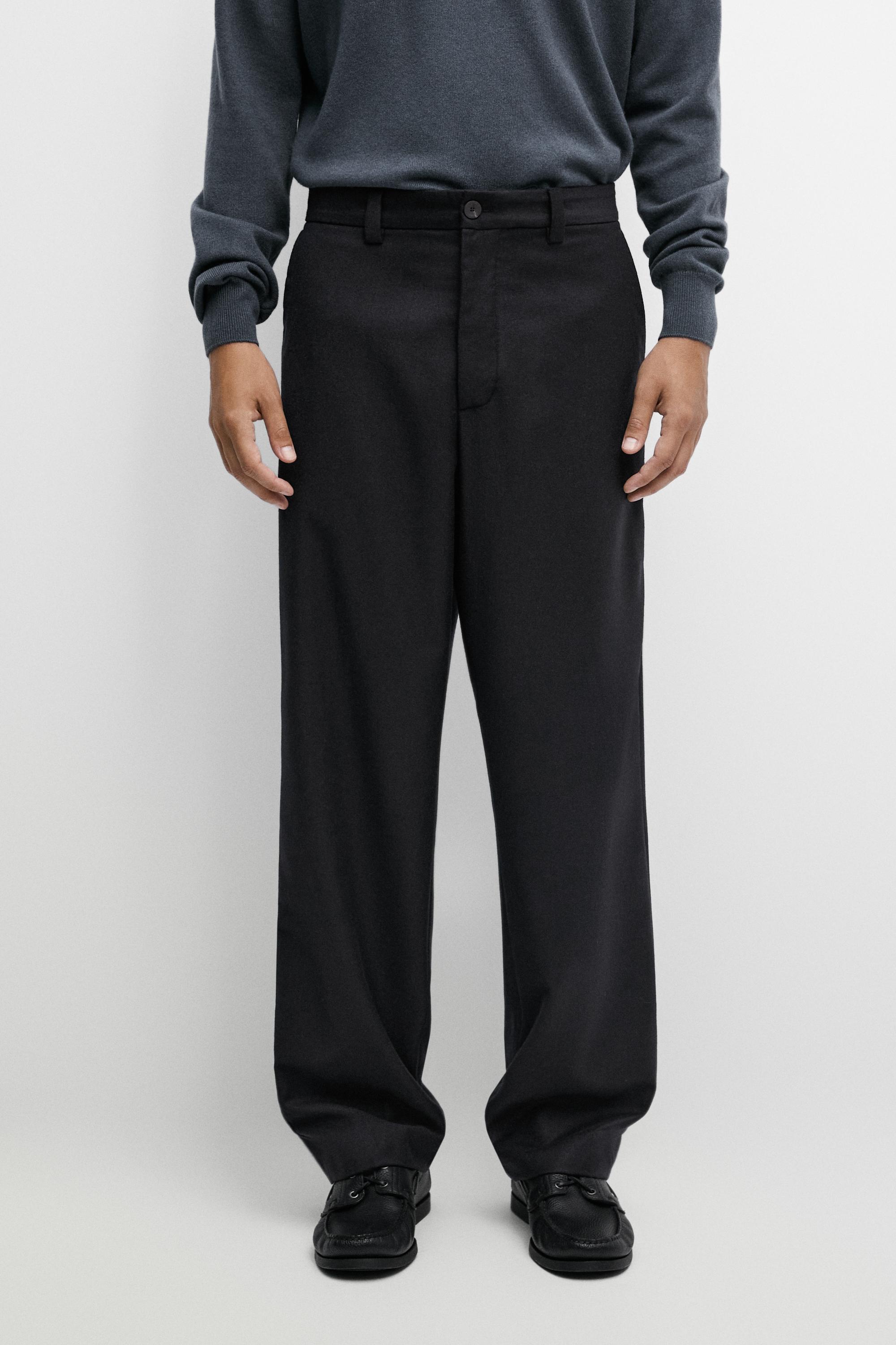100% wool total look pants Deep Blue