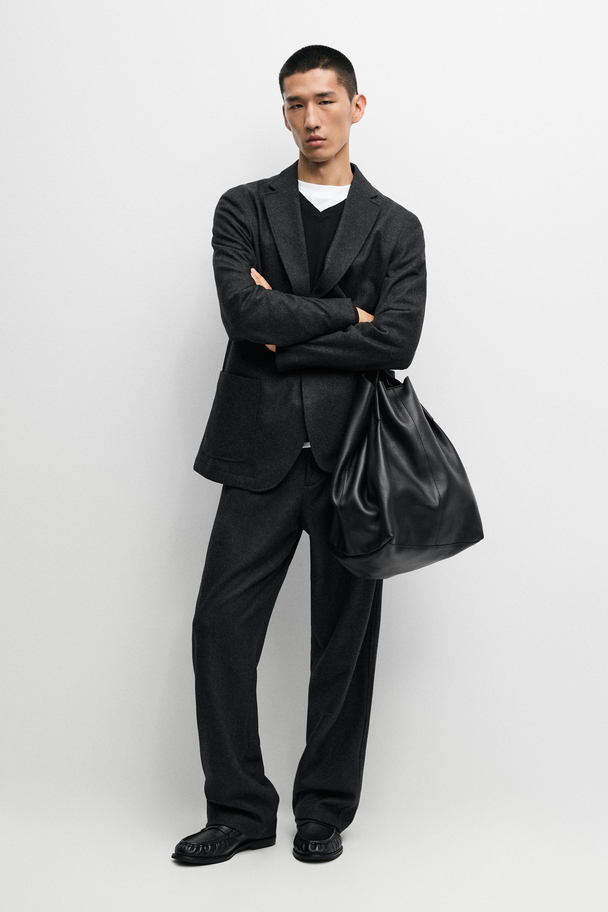 100% wool total look pants Grey