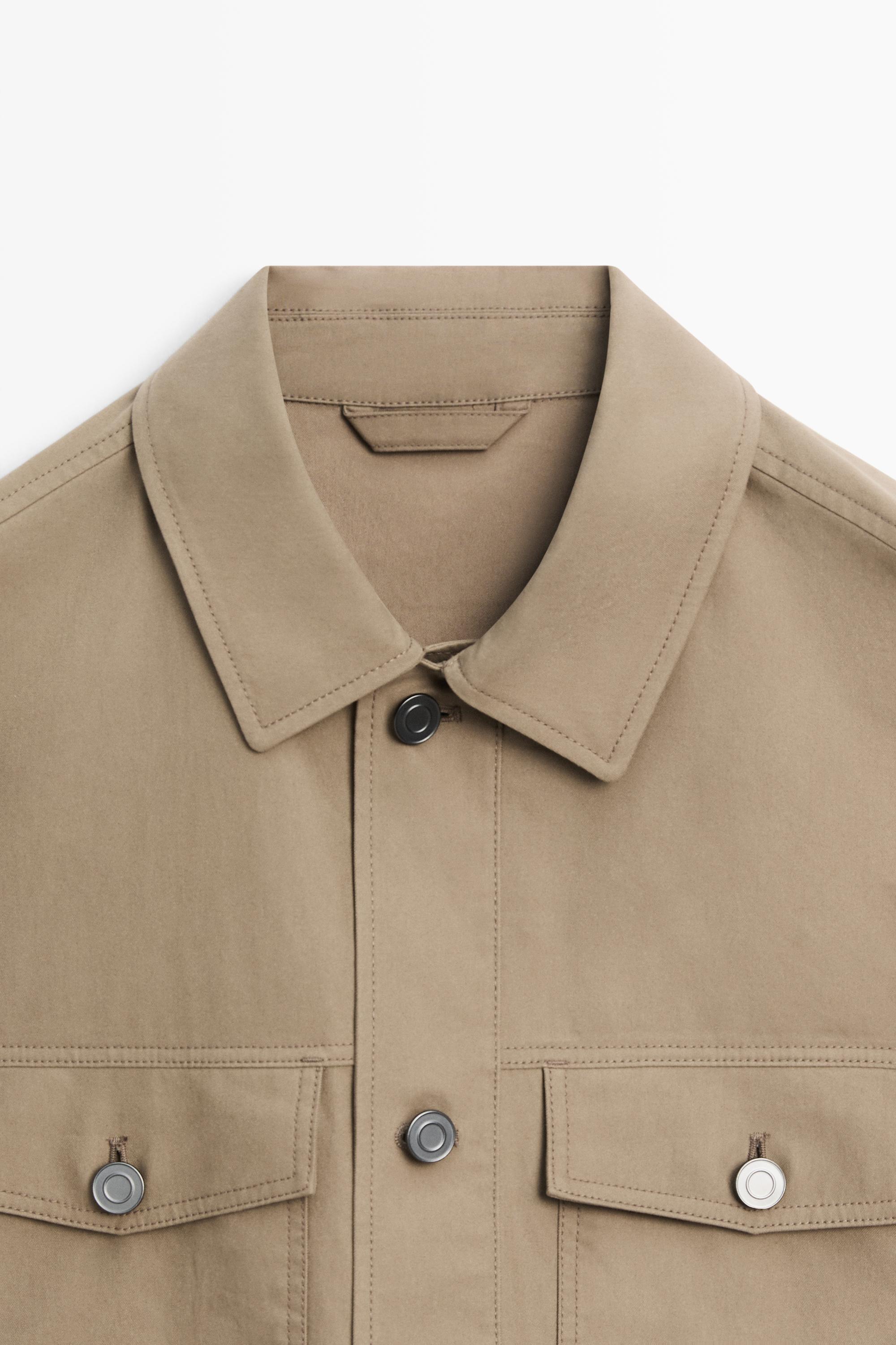 Double pocket trucker jacket Ochre