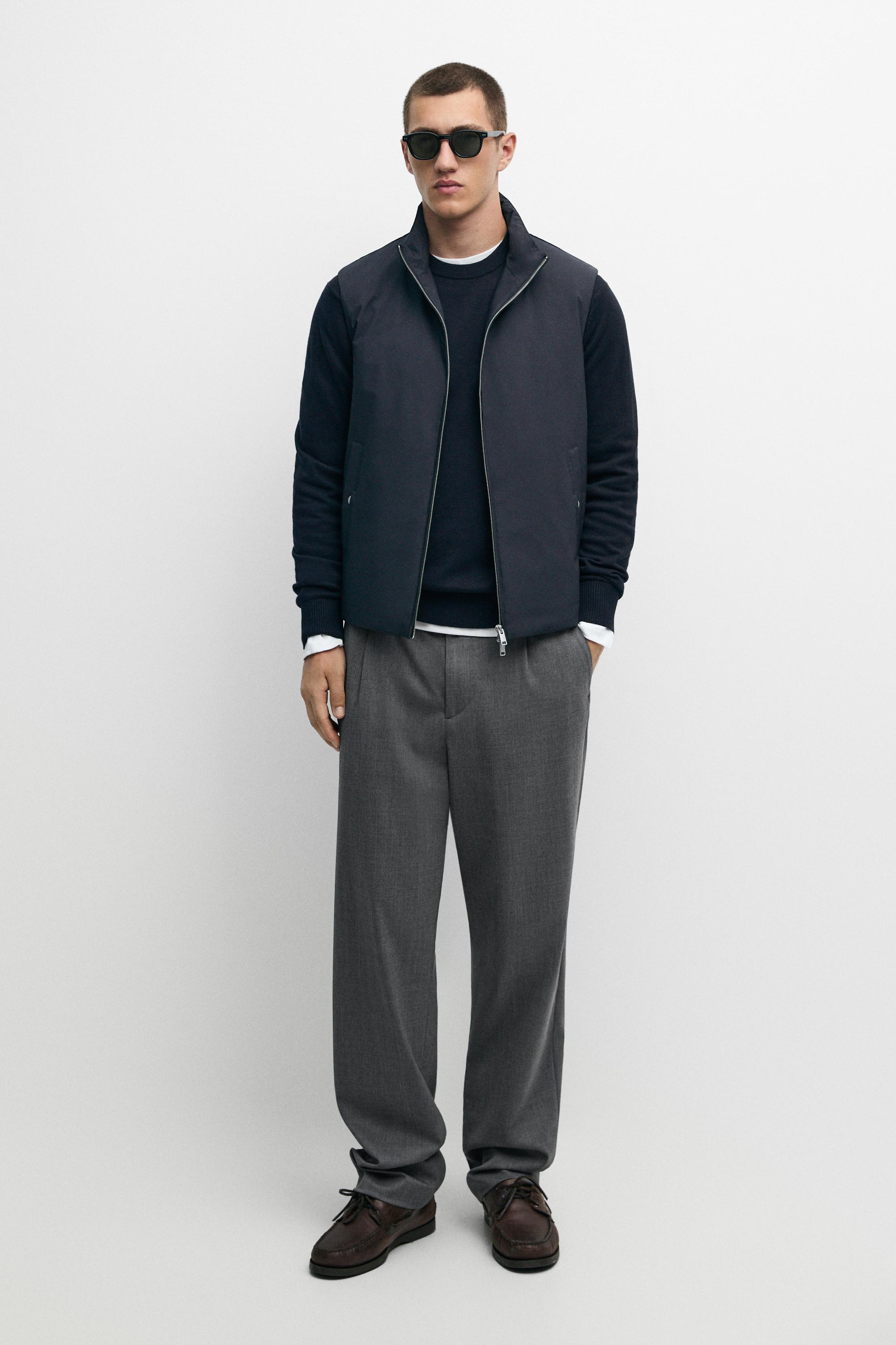 Ultra-lightweight water-repellent down gilet Navy Blue