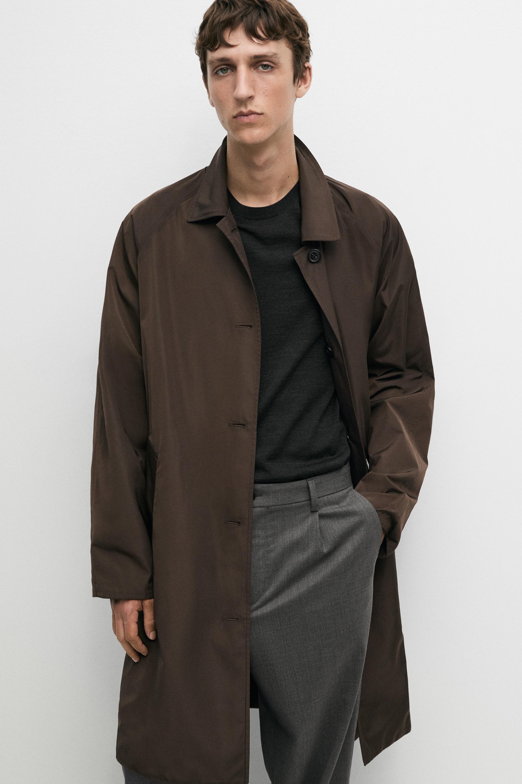 Long reversible trench coat Chocolate