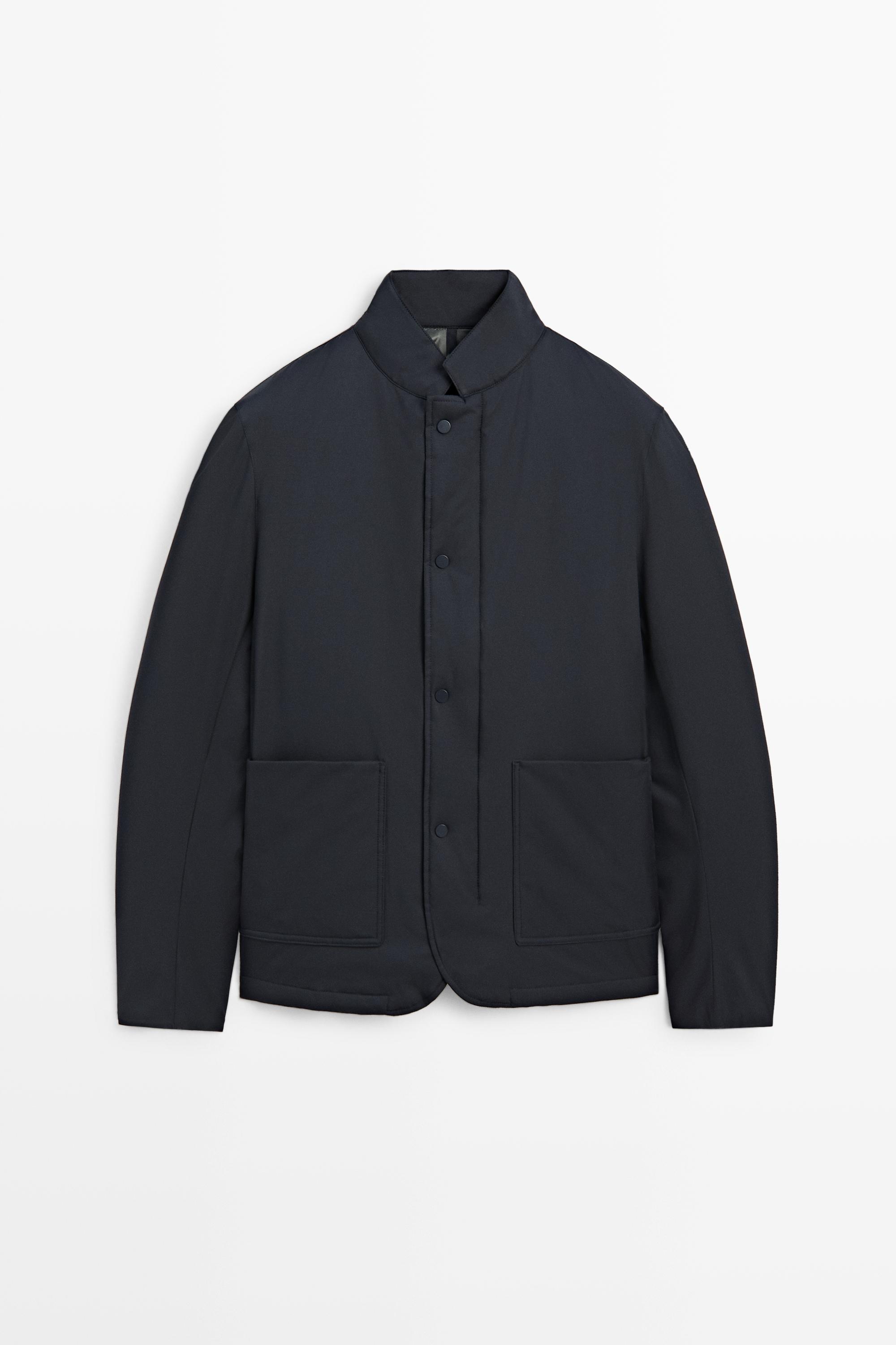 Stand-up collar down jacket Sky Blue