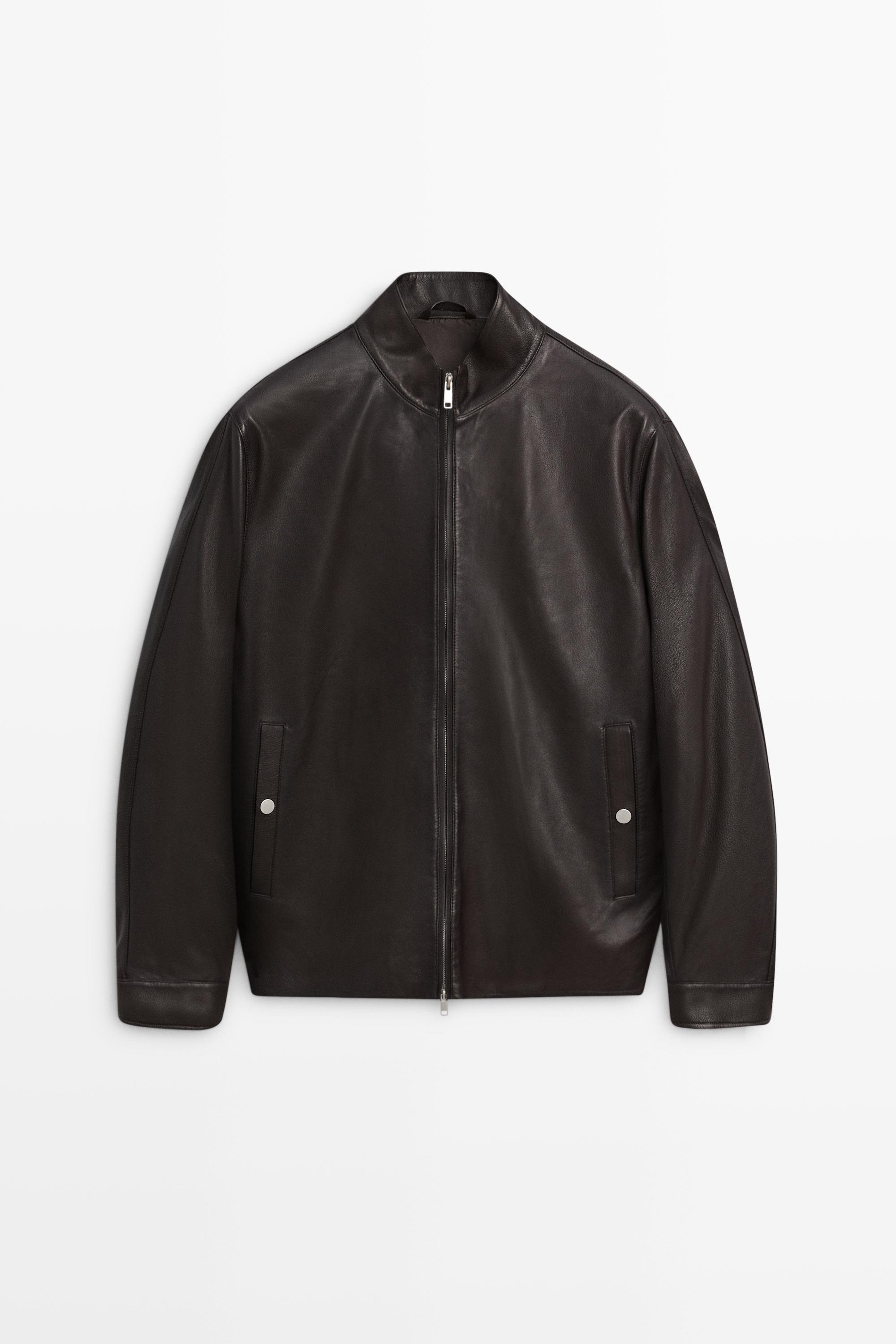Nappa leather jacket Brown