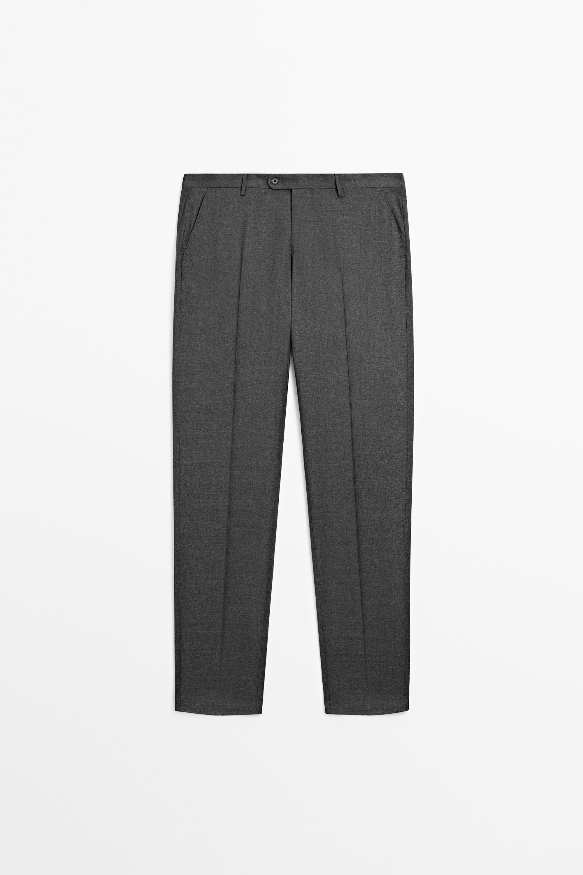 Cold wool suit trousers Grey