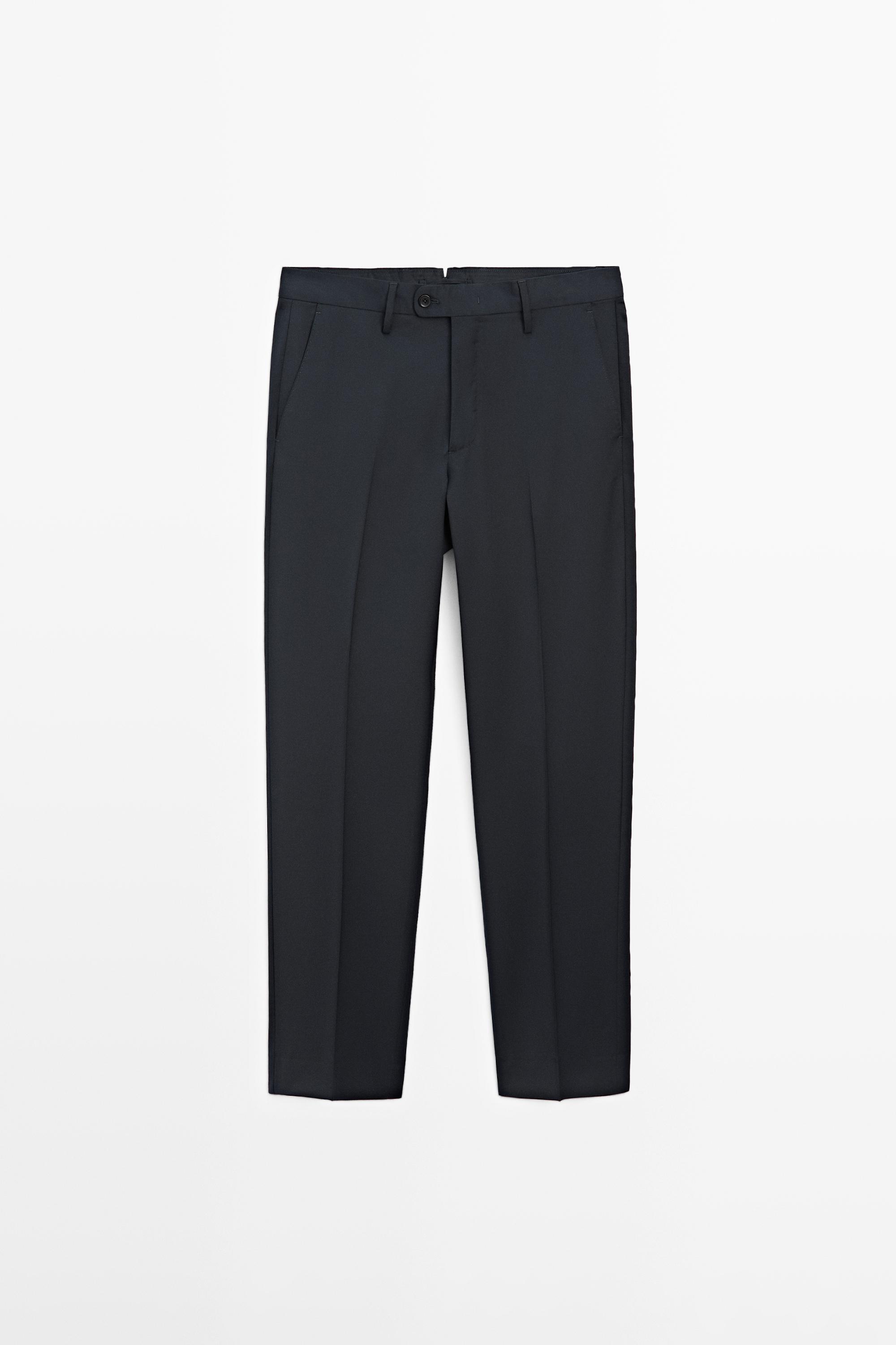 Cold wool suit trousers Navy Blue
