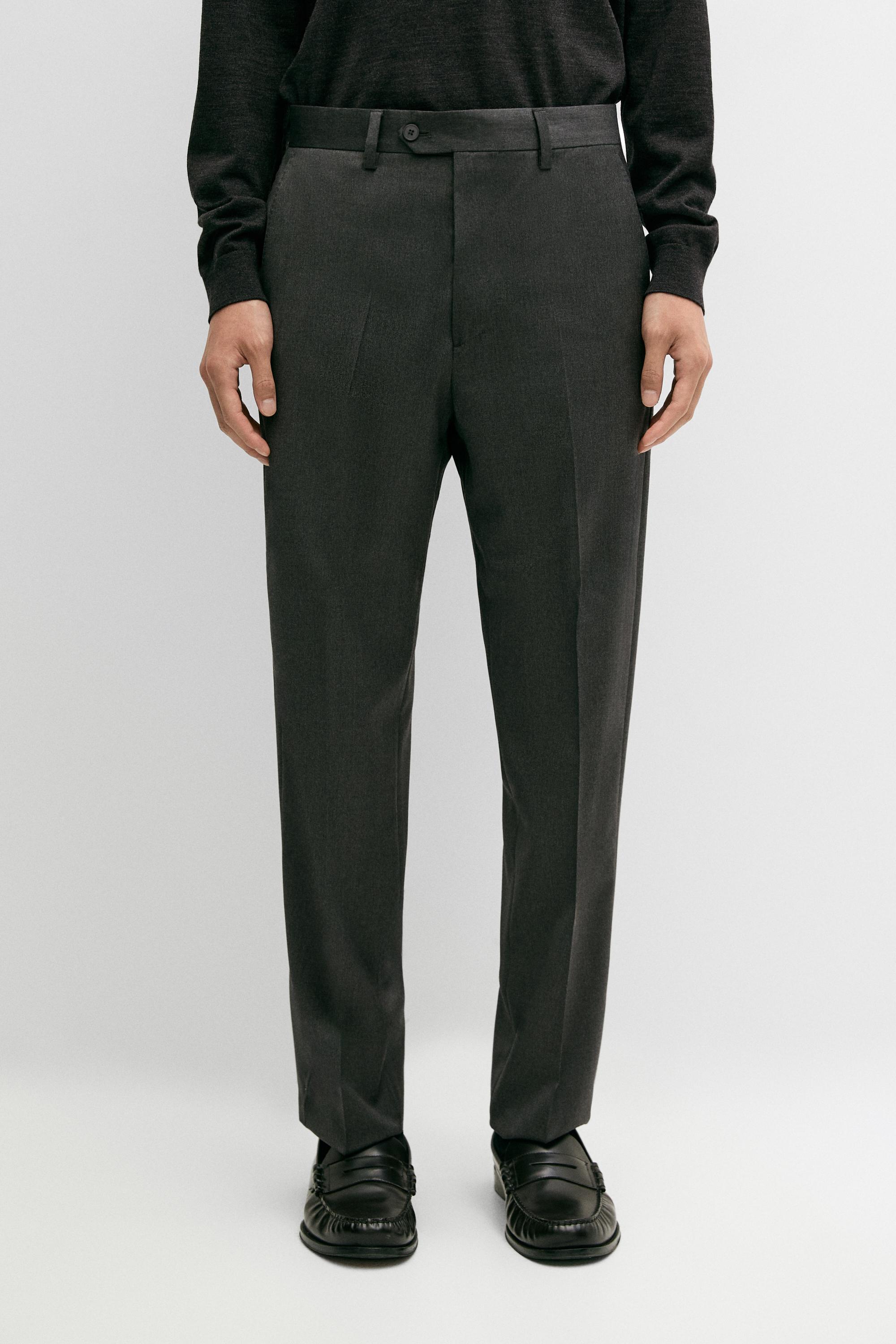 100% Cool Wool Suit Pants Grey