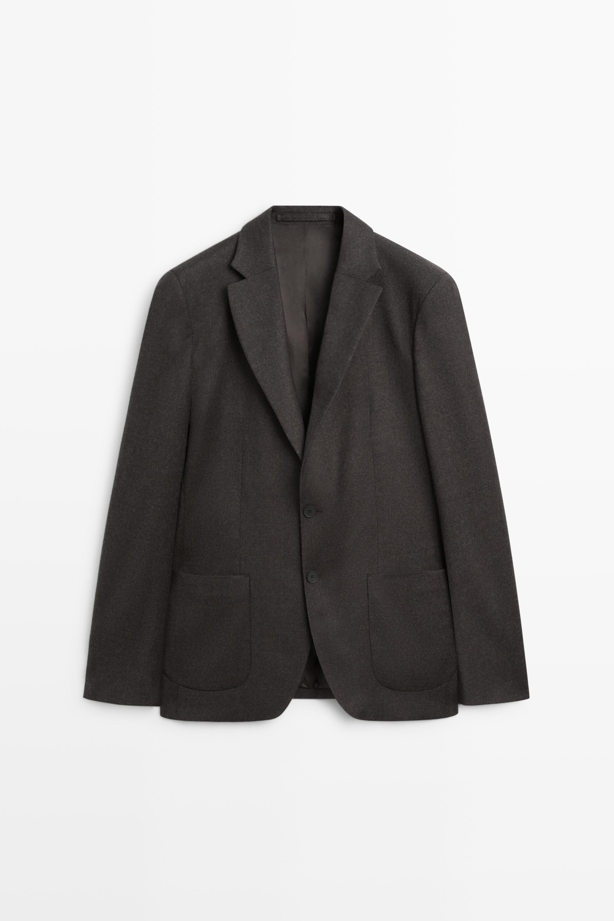 100% wool suit blazer Brown