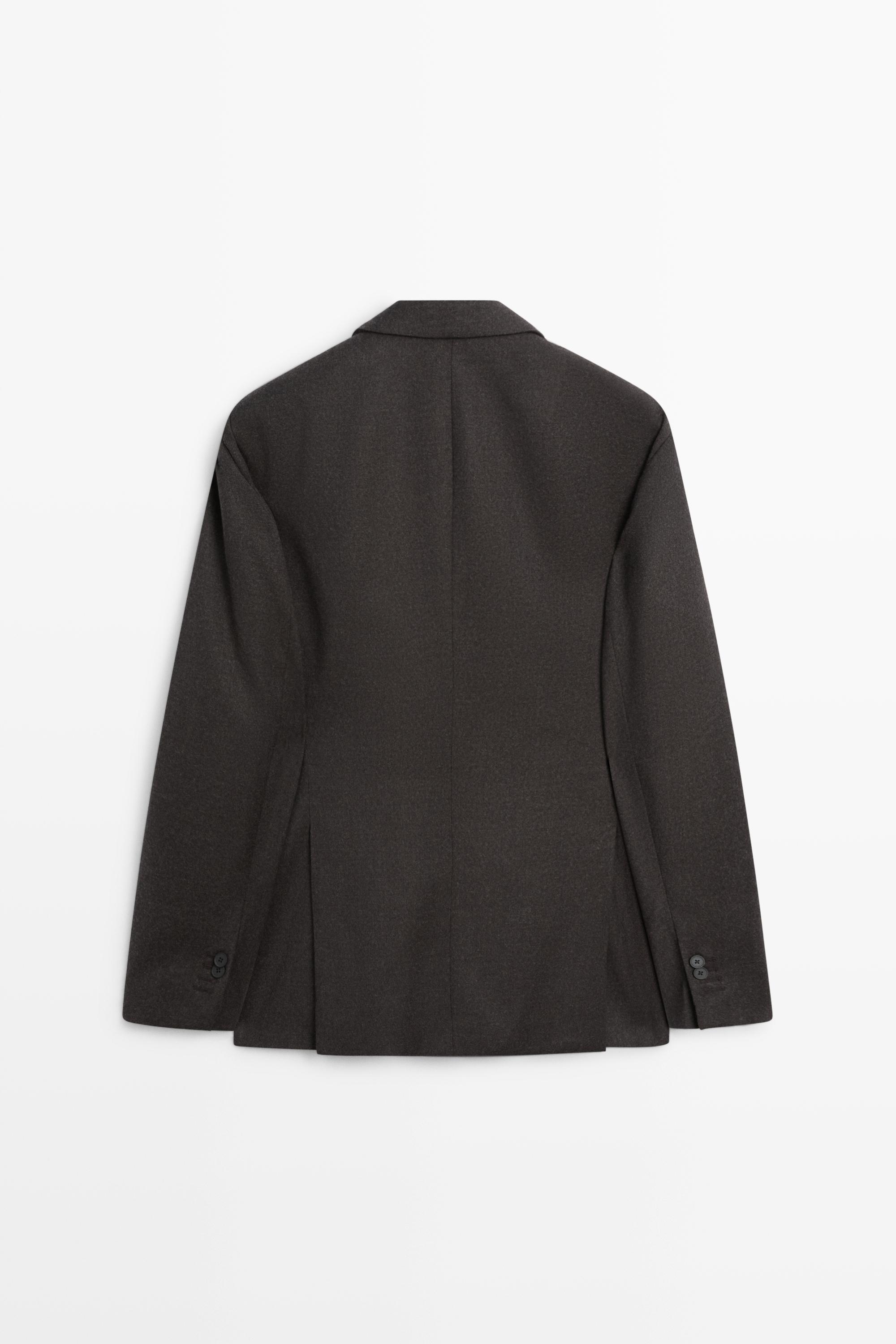 100% wool suit blazer Brown